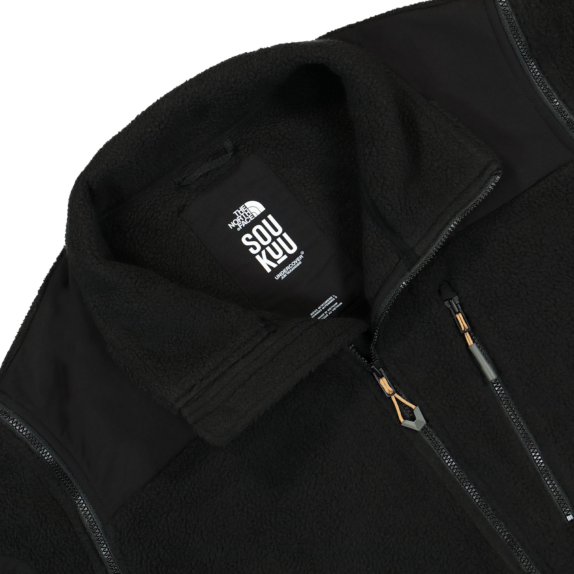 The North Face Undercover x The North Face Zip-Off Fleece Jacket TNF Black Fleece Jackets Close-up | Overkill
