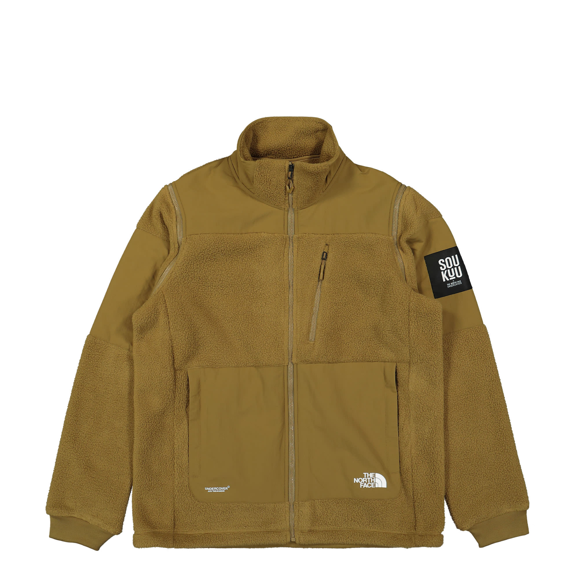 The North Face Zip-Off Fleece Jacket Butternut Fleece Jackets NF0A84S7L8M | Overkill