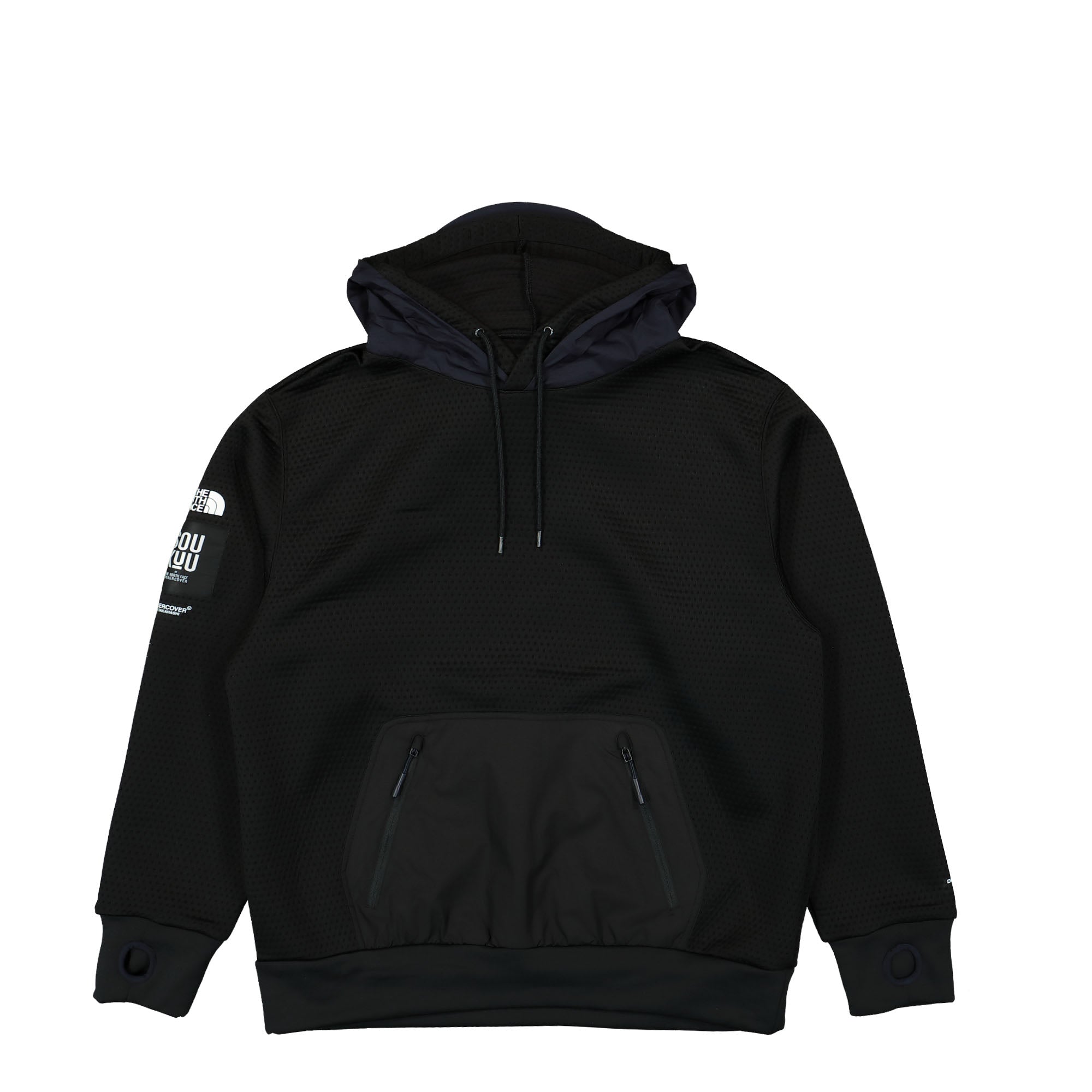 The North Face Undercover x The North Face DotKnit Double Hoodie TNF Black / Aviator Navy Hoodies NF0A84SBW2J | Overkill