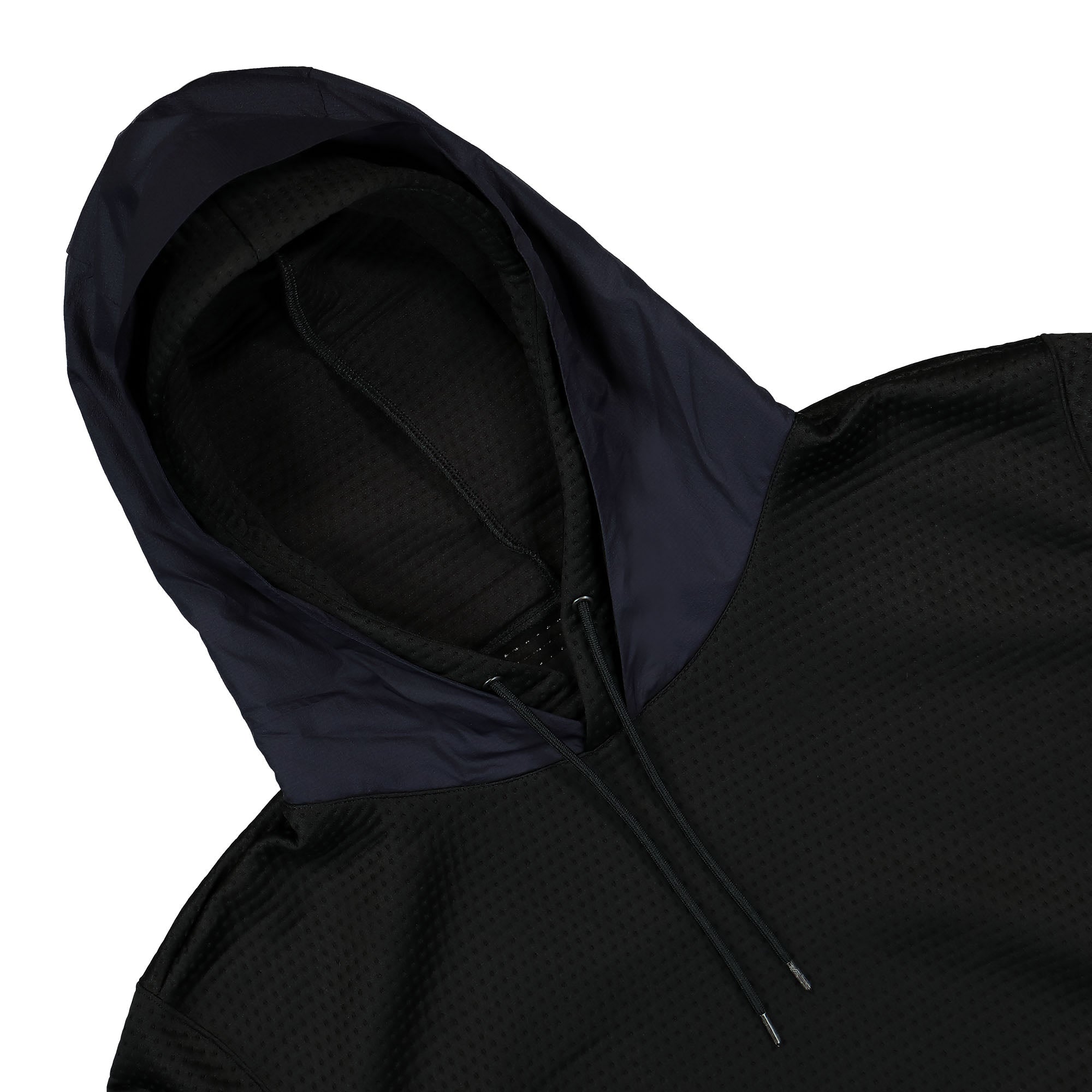 The North Face Undercover x The North Face DotKnit Double Hoodie TNF Black / Aviator Navy Hoodies Close-up | Overkill