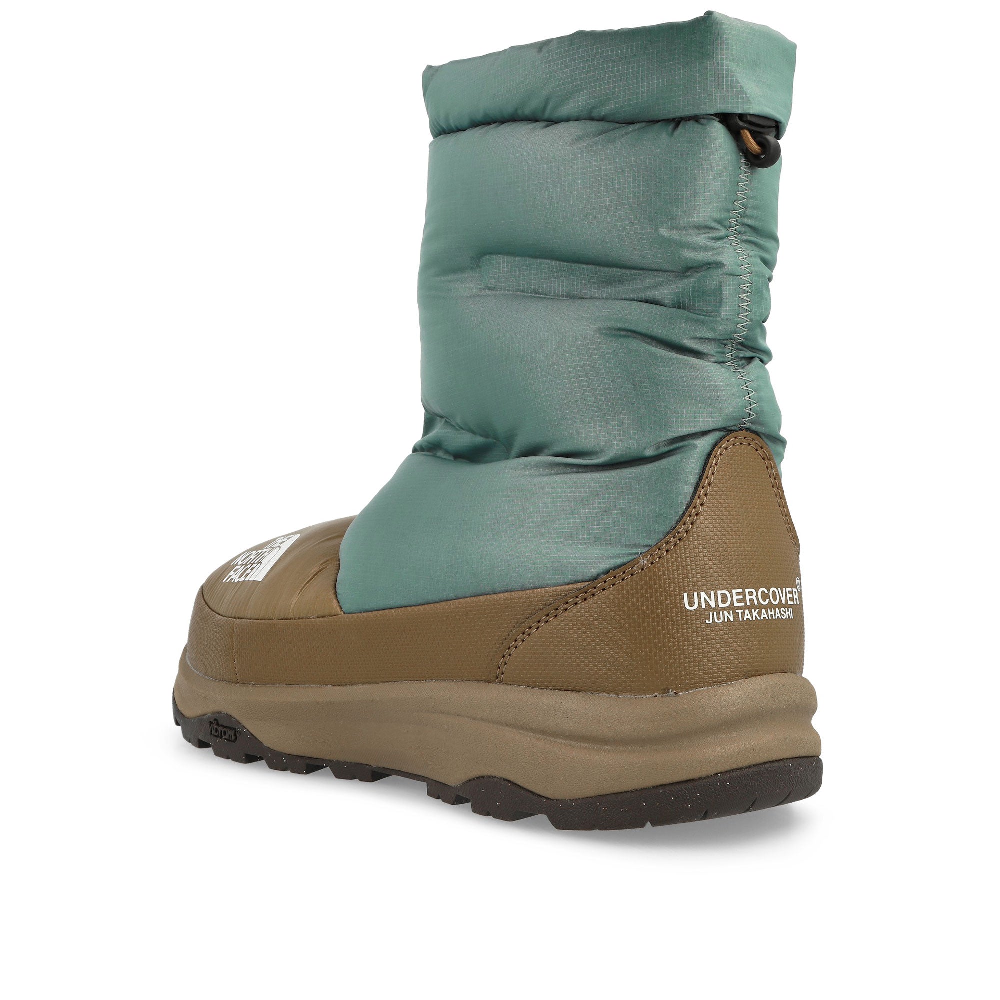 The North Face Undercover x The North Face Nuptse Bootie Bronze Brown-Congrete Grey Boots Material | Overkill