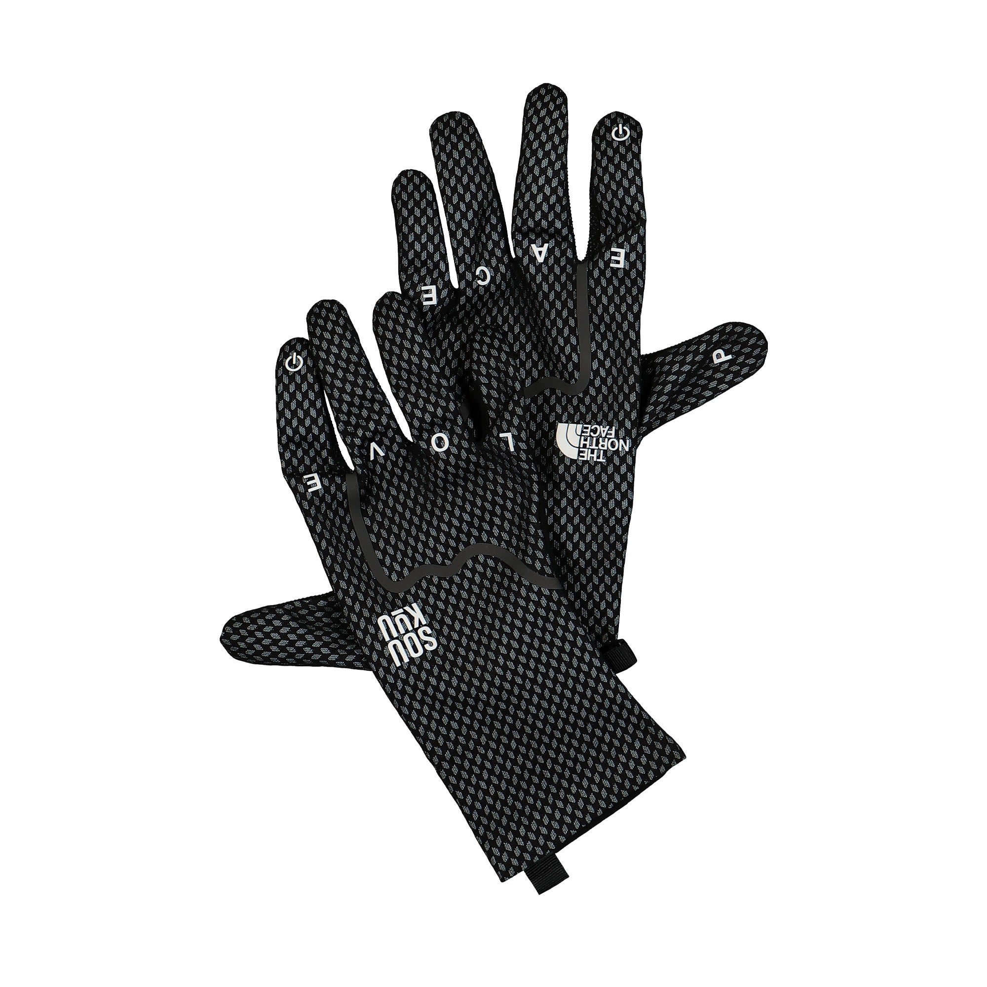 The North Face Undercover x The North Face Etip Gloves TNF Black / TNF White Gloves Close-up | Overkill