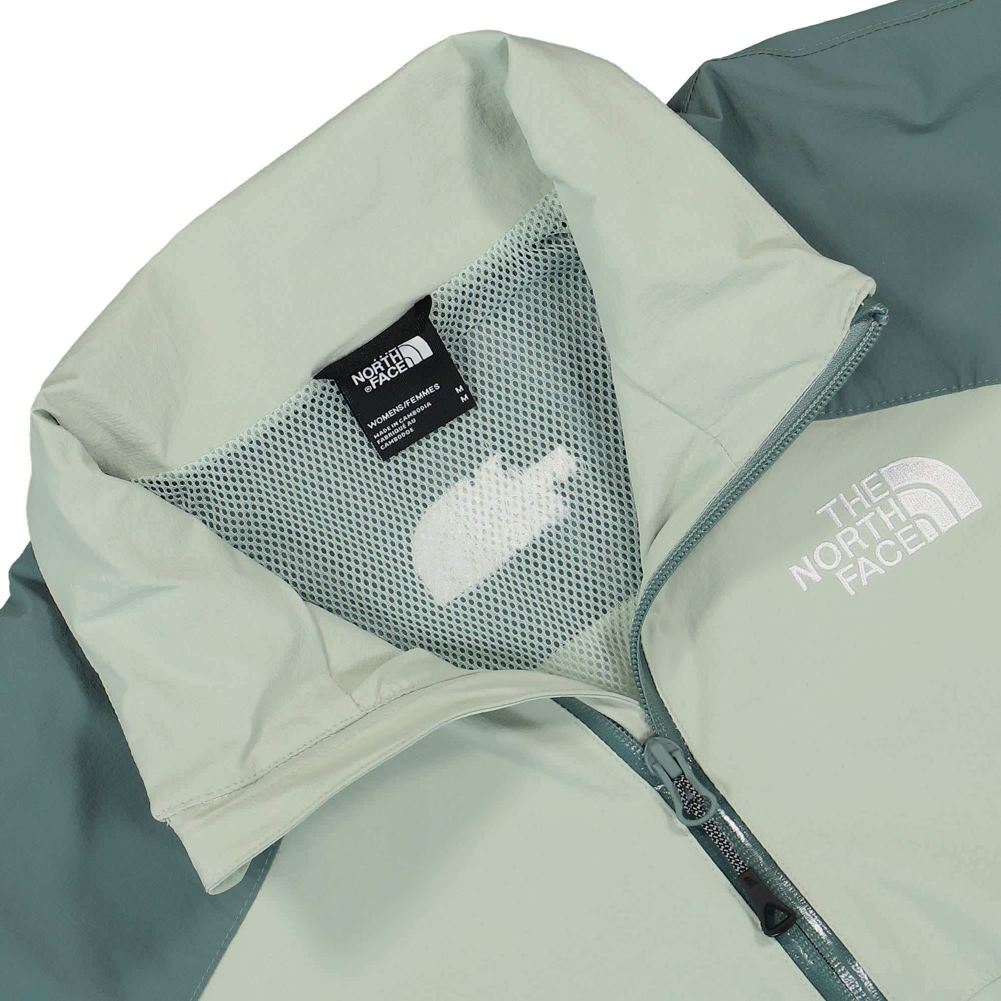 The North Face W NSE Shell Suit Top Misty Sage / Dark Sage Track Jackets Close-up | Overkill