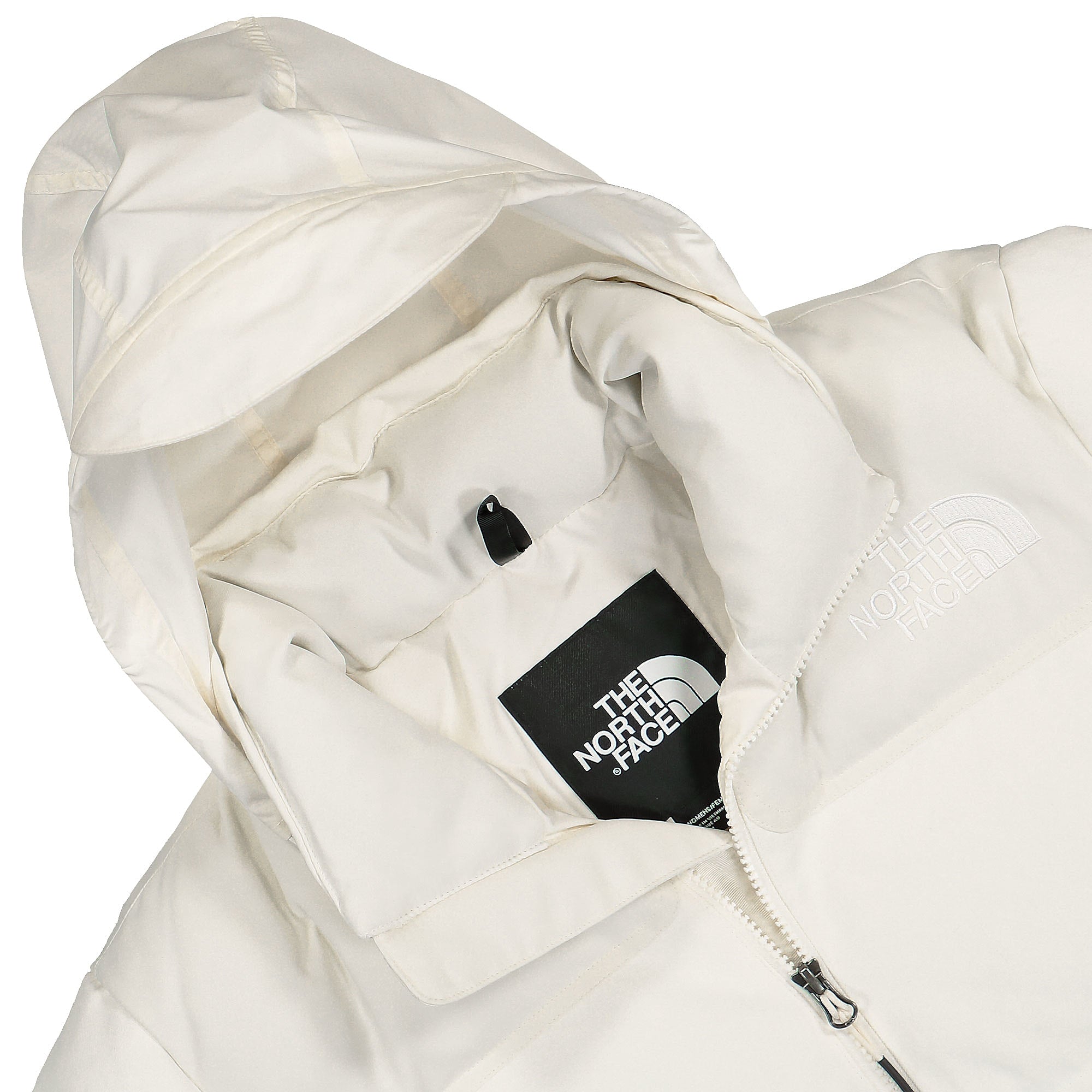 The North Face W 1992 Ripstop Nuptse Jacket White Dune Puffer Jackets Close-up | Overkill