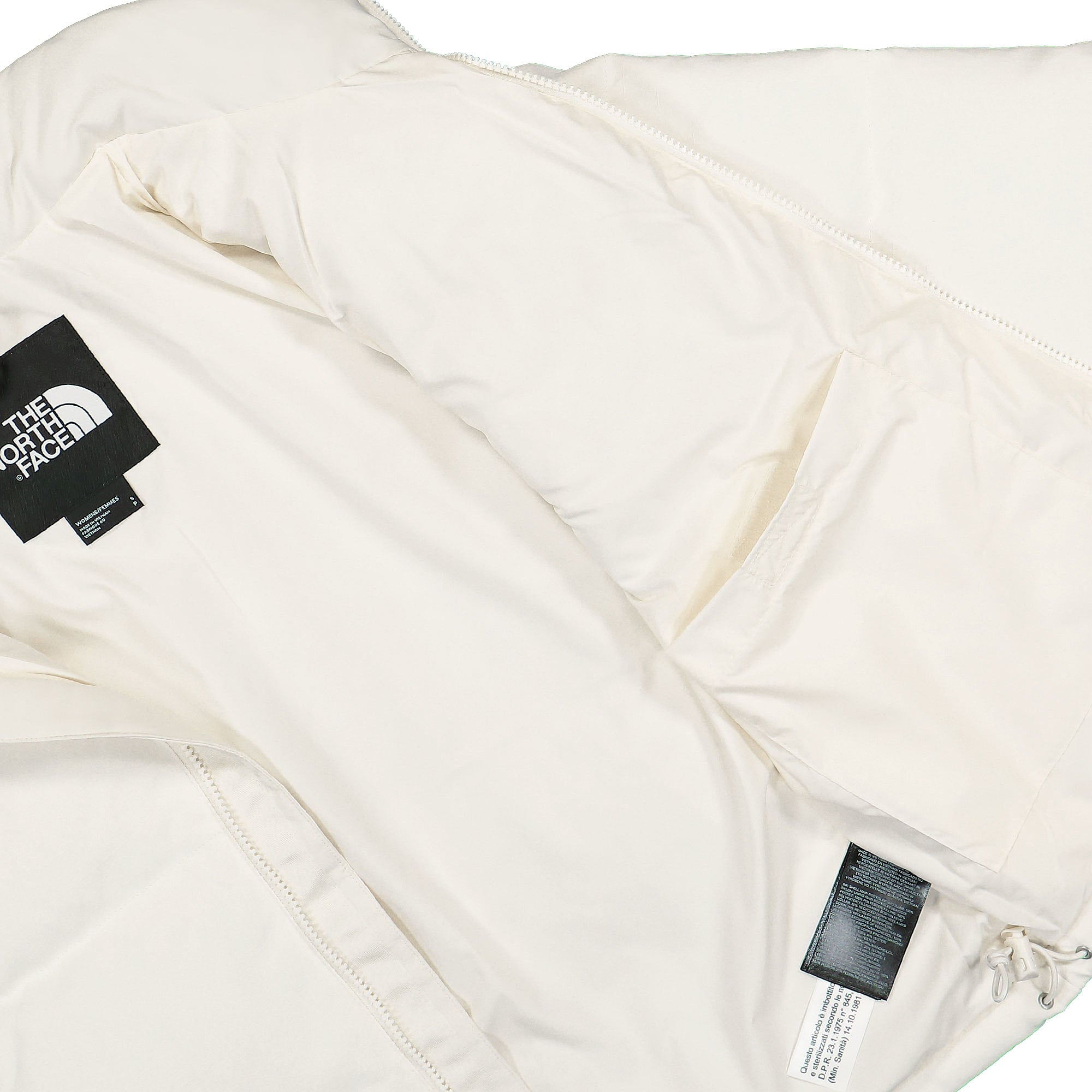 The North Face W 1992 Ripstop Nuptse Jacket White Dune Puffer Jackets Detail view 1 | Overkill