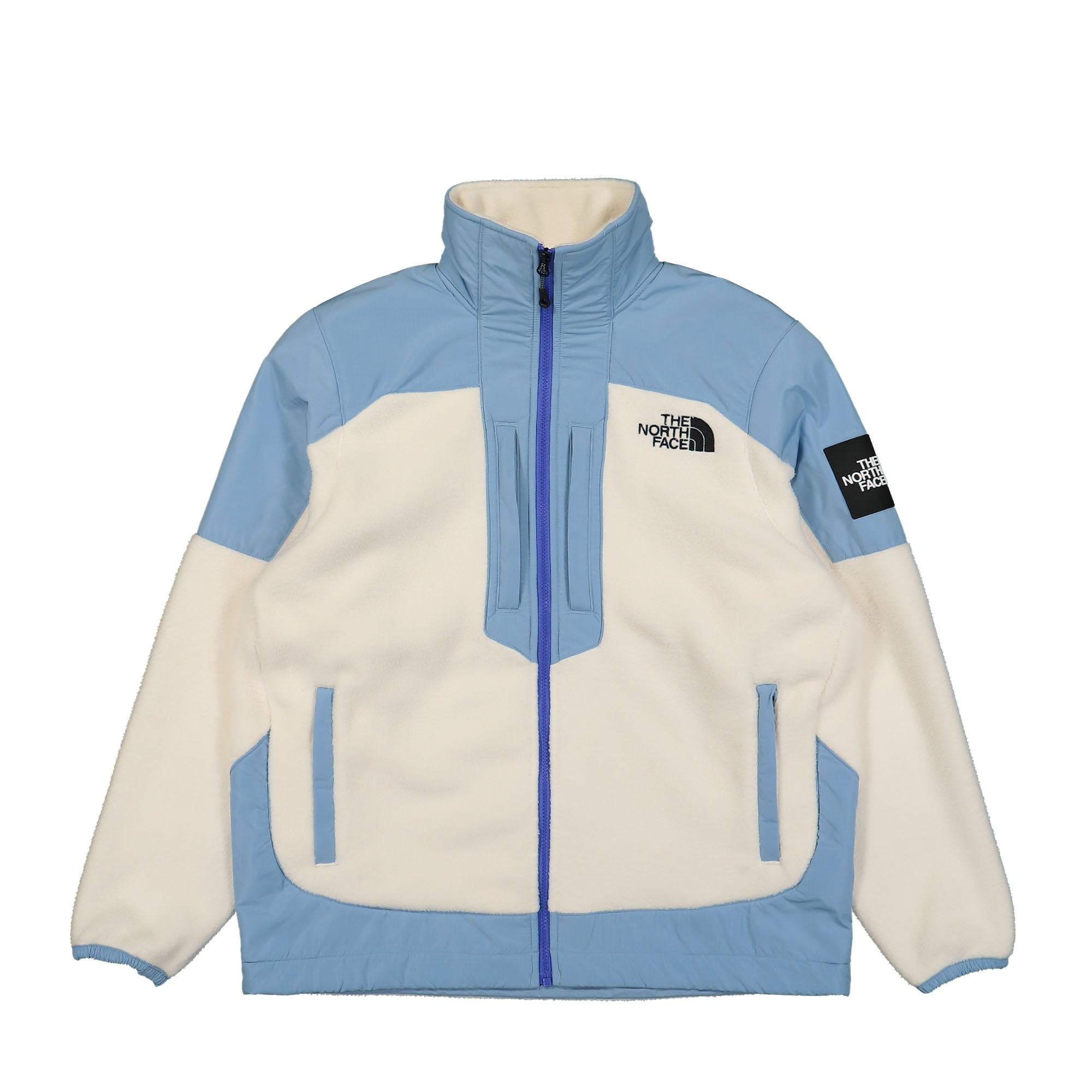 The North Face Fleeski Y2K Full-Zip Jacket White Dune / Steel Blue Fleece Jackets NF0A87AWVID | Overkill
