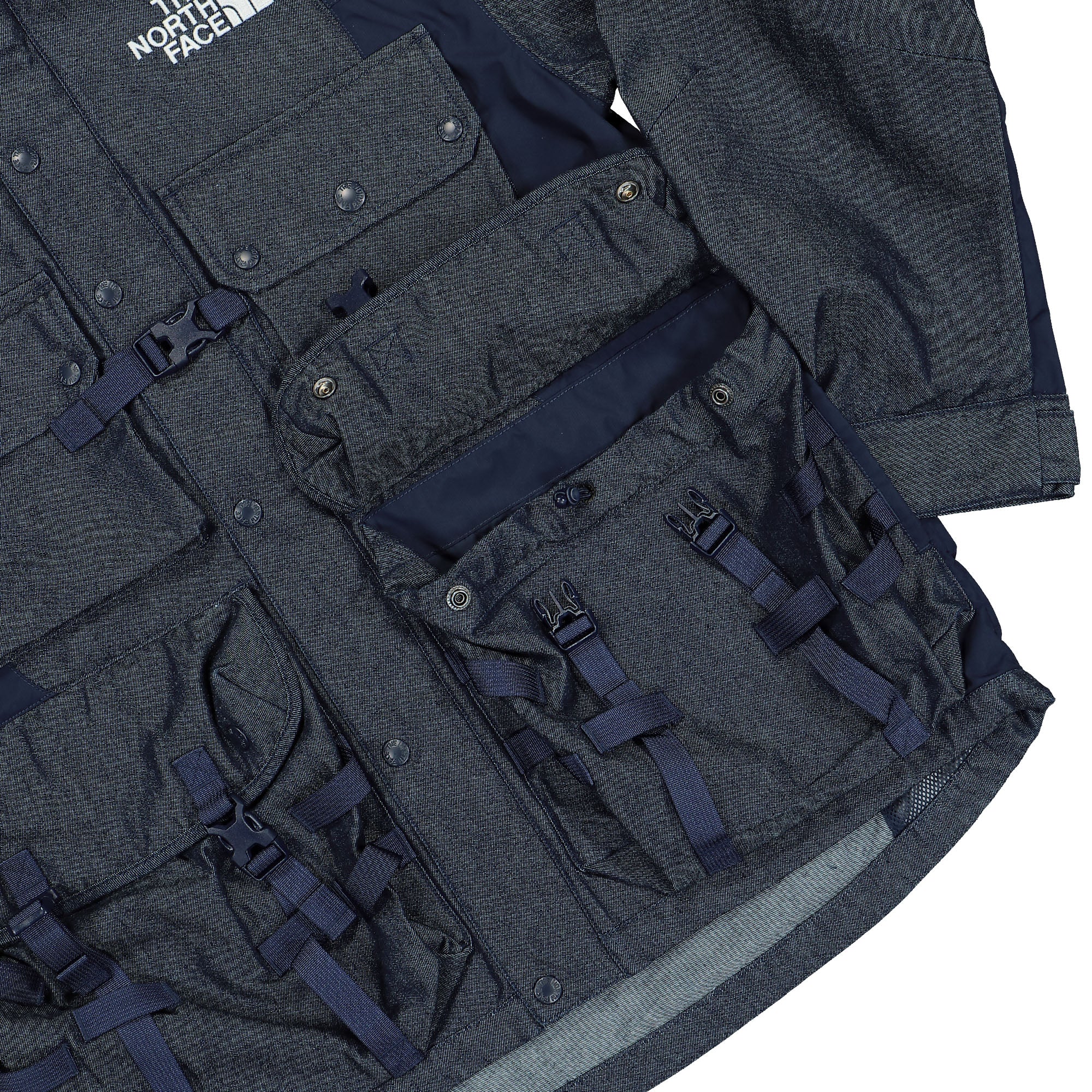 The North Face Multi Pocket Denim Jacket - AP Light Indigo Denim Wash Jackets Detail view 1 | Overkill