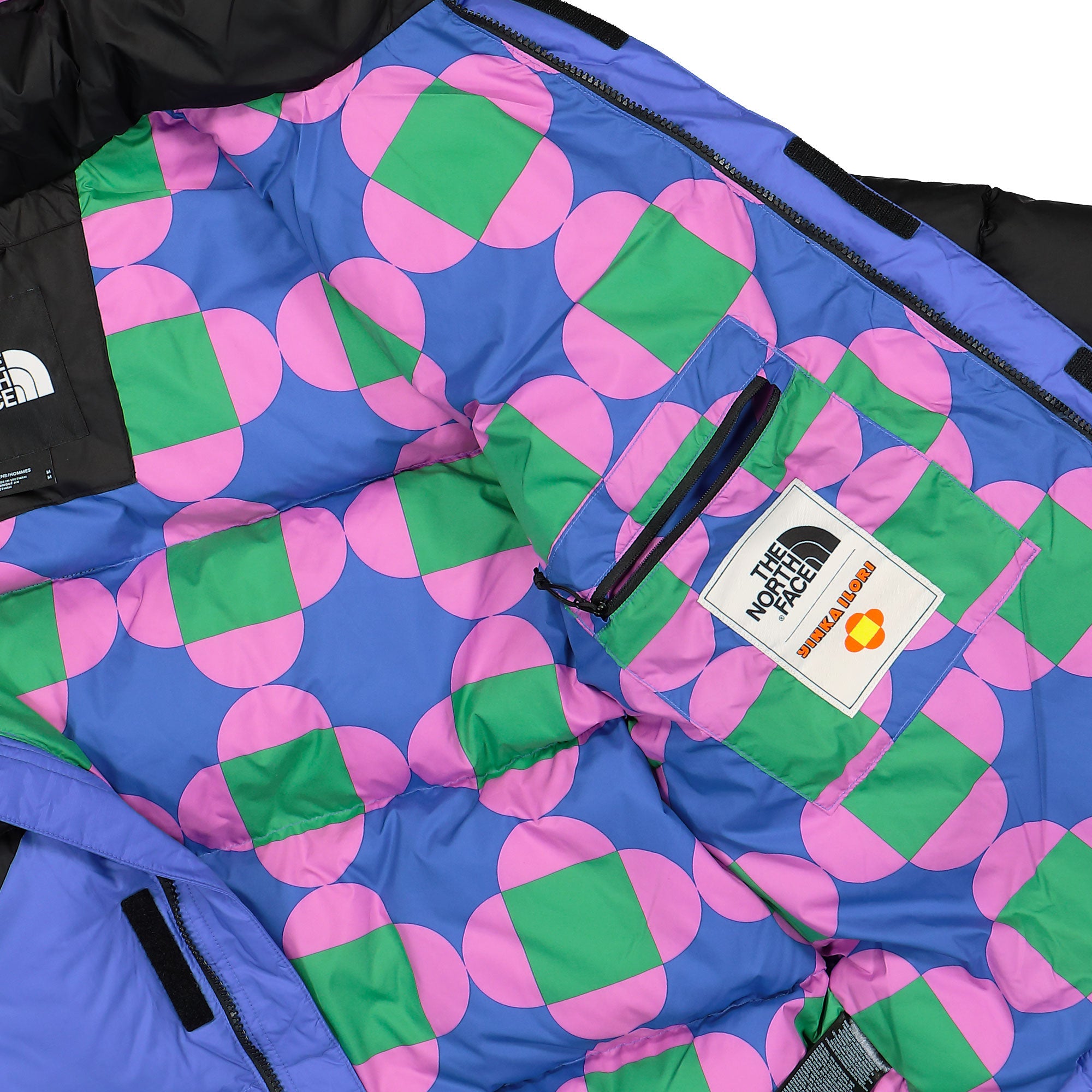 The North Face Down Puffer Jacket TNF Black / Solar Blue Puffer Jackets Detail view 1 | Overkill