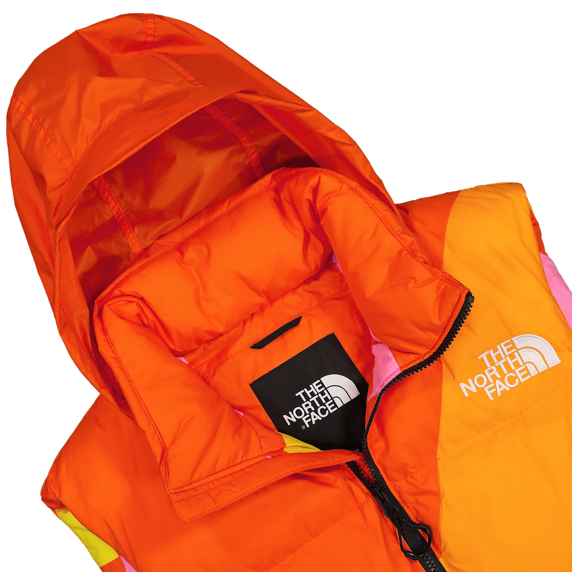 The North Face Down Vest Red Orange / Apricot Glaz Vests Close-up | Overkill