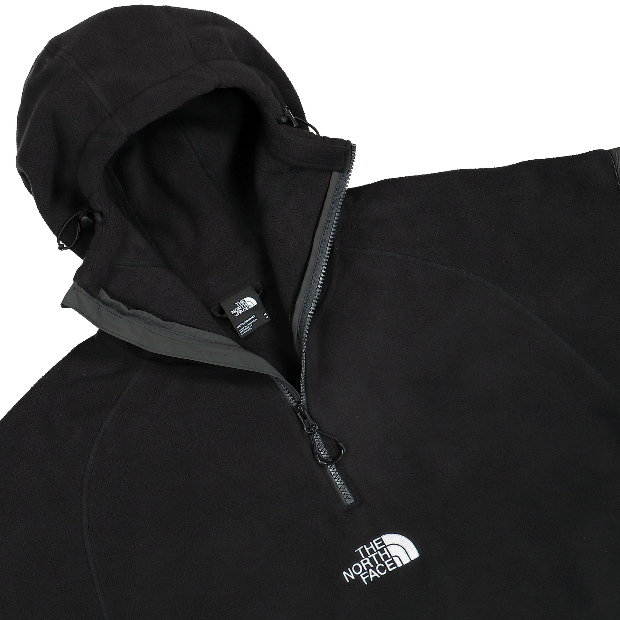 The North Face Fleece Anorak Jacket TNF Black Fleece Jackets Close-up | Overkill
