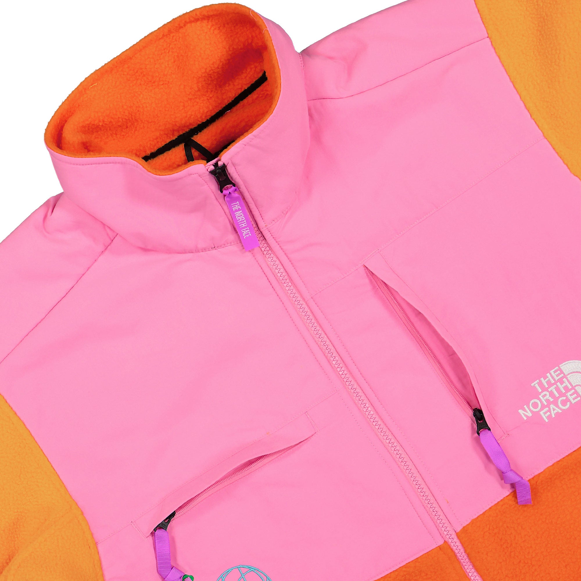 The North Face Retro Denali Jacket Red Orange / Apricot Glaz Fleece Jackets Detail view 6 | Overkill