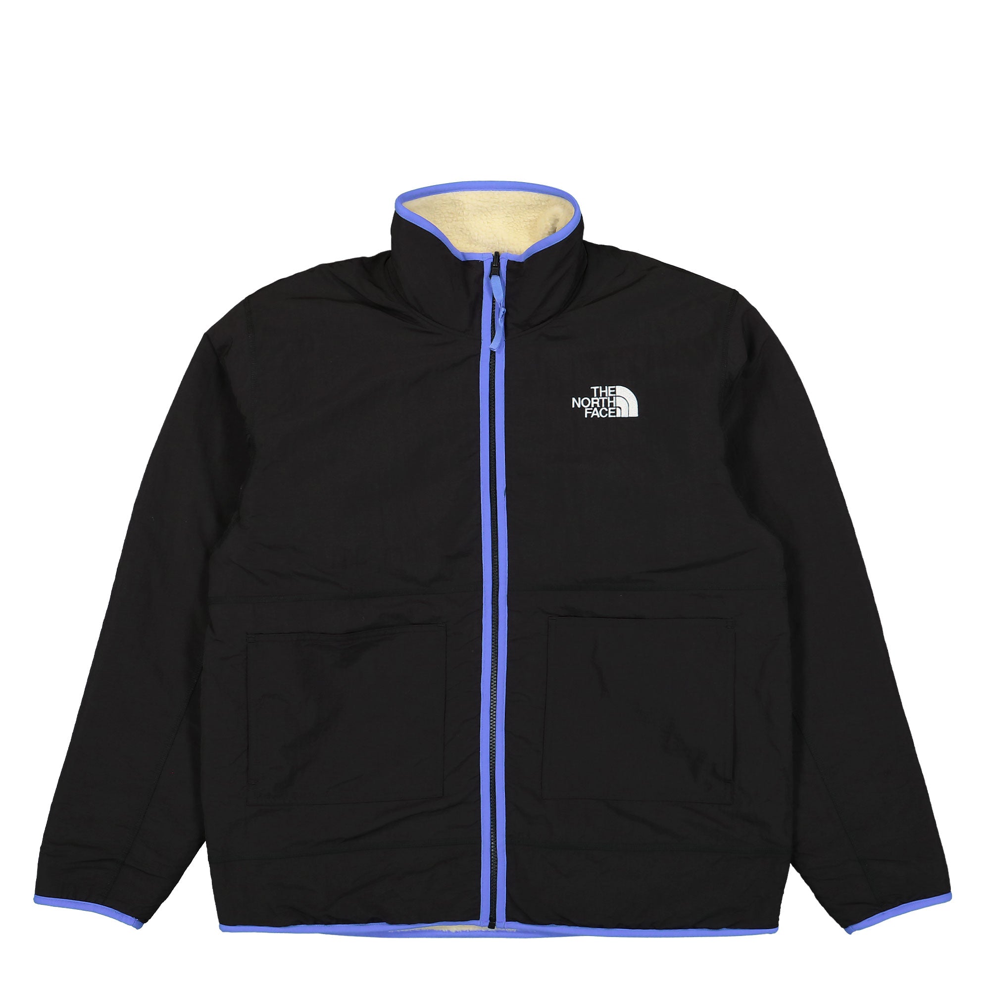 The North Face Reversible Fleece Jacket Gravel / TNF Black Fleece Jackets Close-up | Overkill
