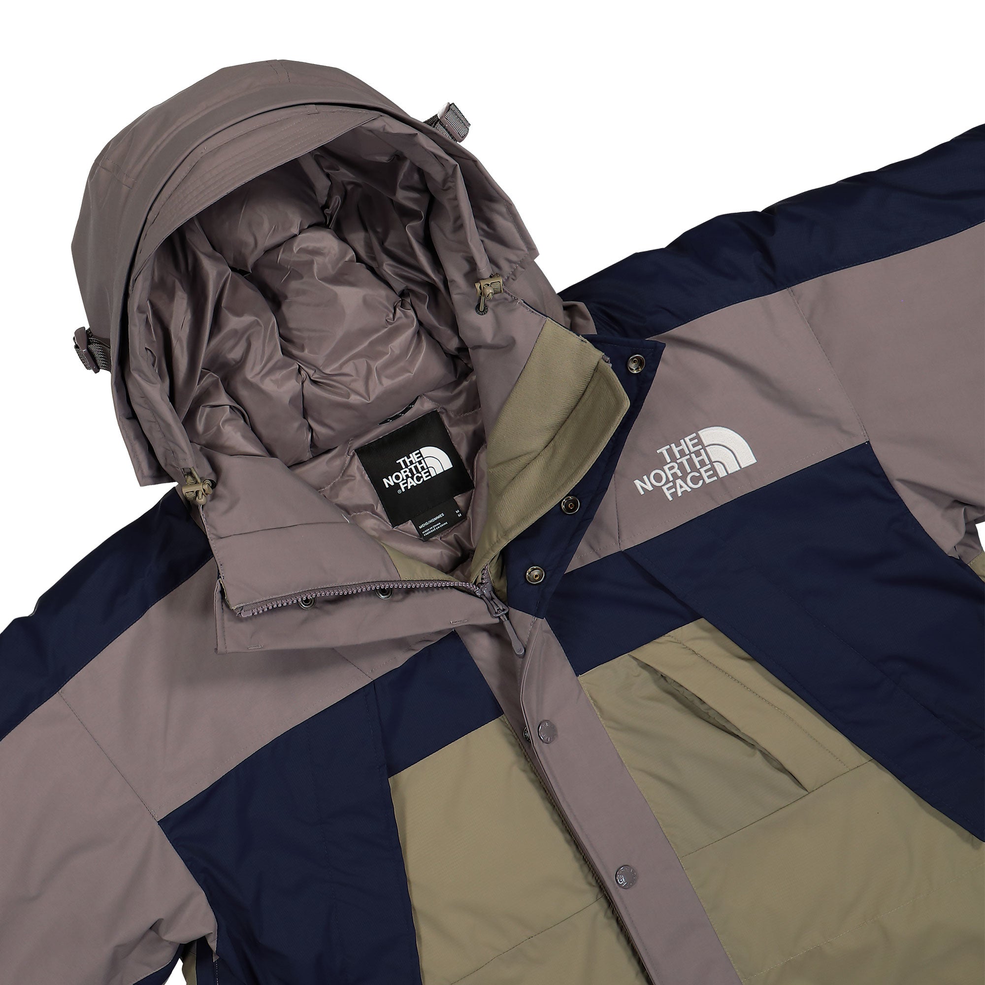 The North Face Heavy Weight Mountain Down Jacket AP Lunar Stone / Cavern Grey Jackets Close-up | Overkill