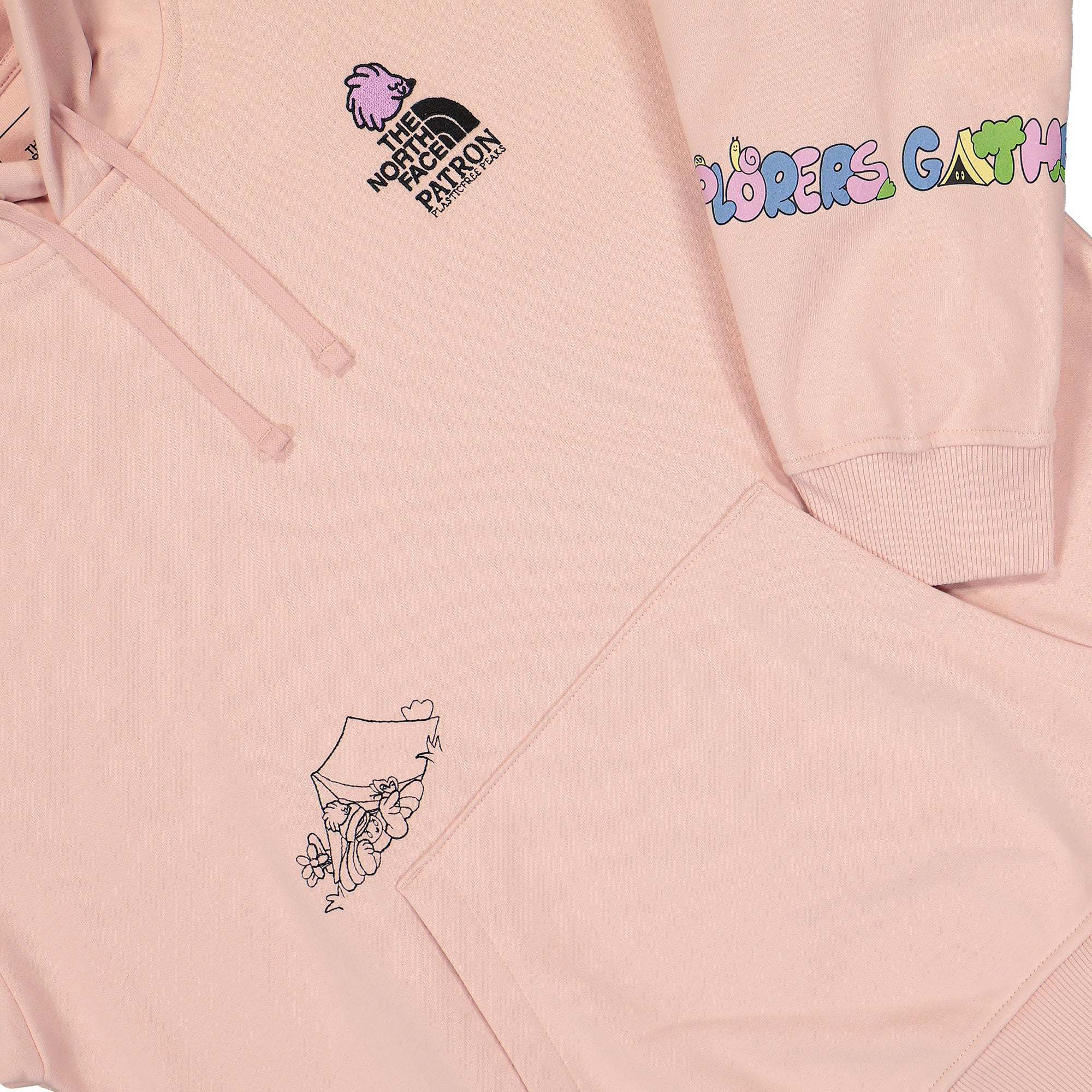 The North Face U Mountain Cleanup Hoodie Pink Moss Hoodies Detailfoto | Overkill