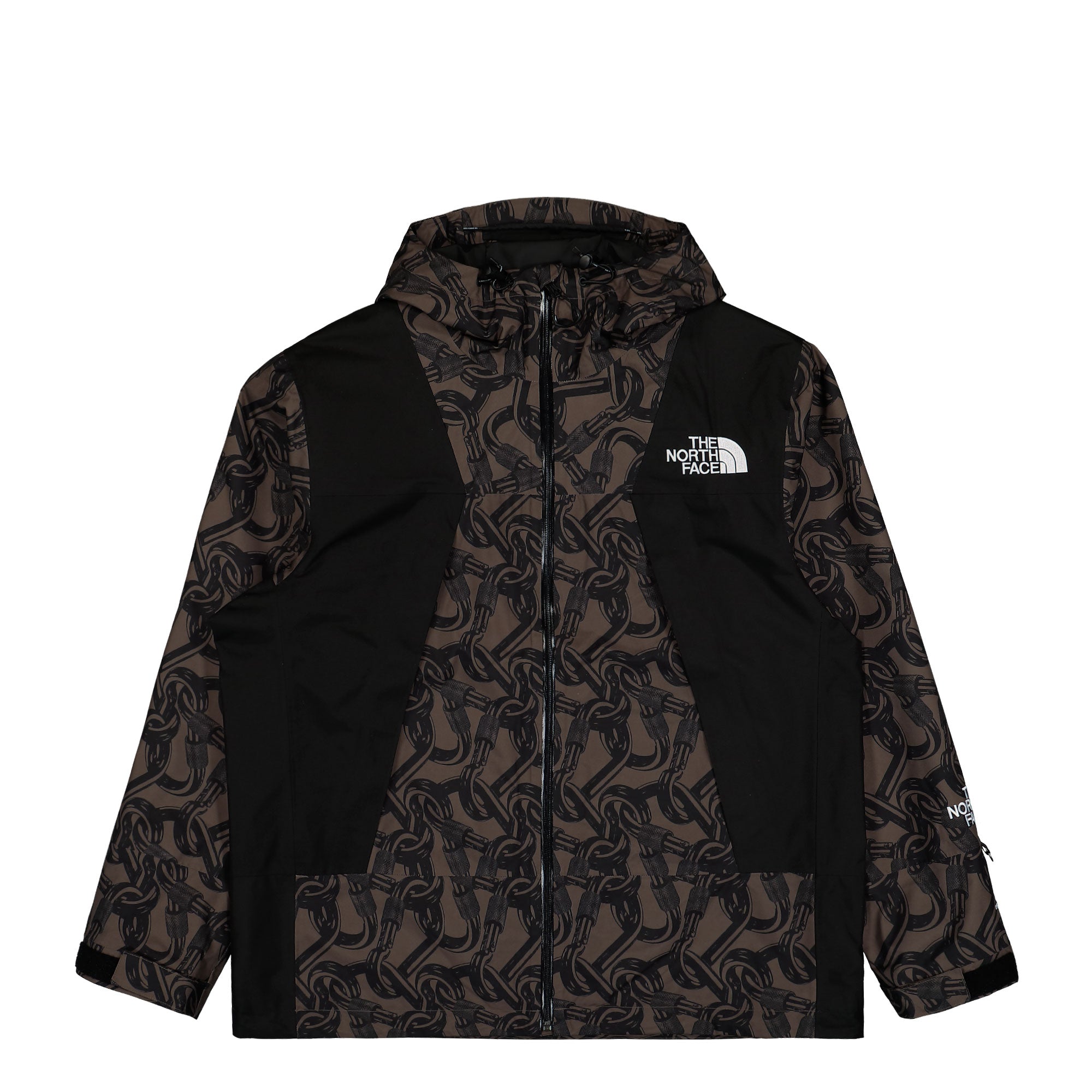 The North Face U NSE Shell Jacket Print Smokey Brown Carabiner Windbreaker NF0A8C6ZAC91 | Overkill