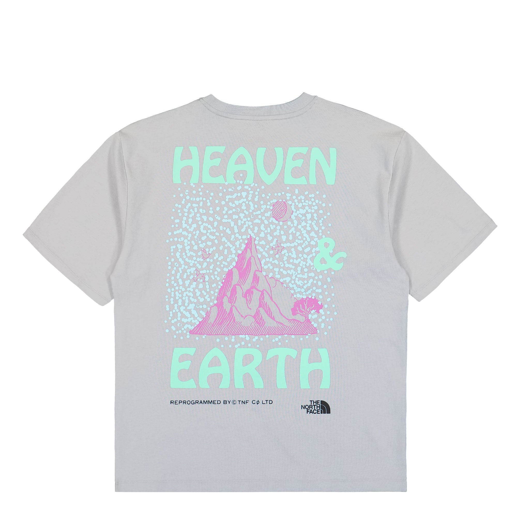 The North Face M Heaven N Earth SS Tee High Rise Grey T-Shirts Close-up | Overkill