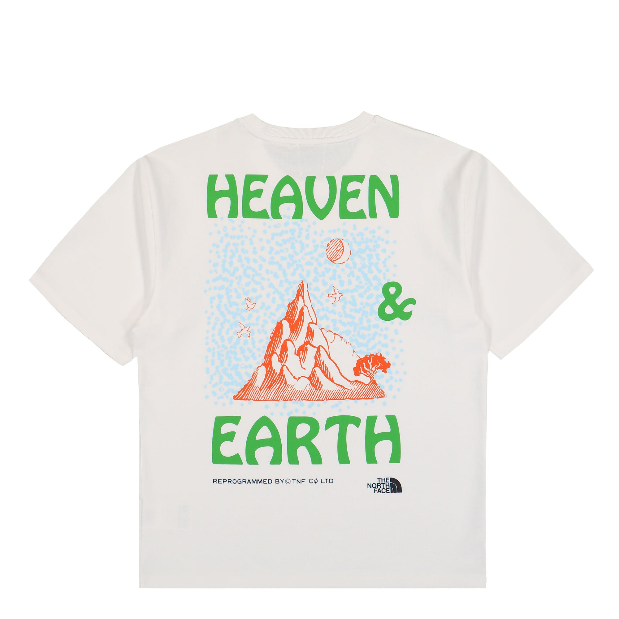 The North Face M Heaven N Earth SS Tee TNF White T-Shirts Close-up | Overkill