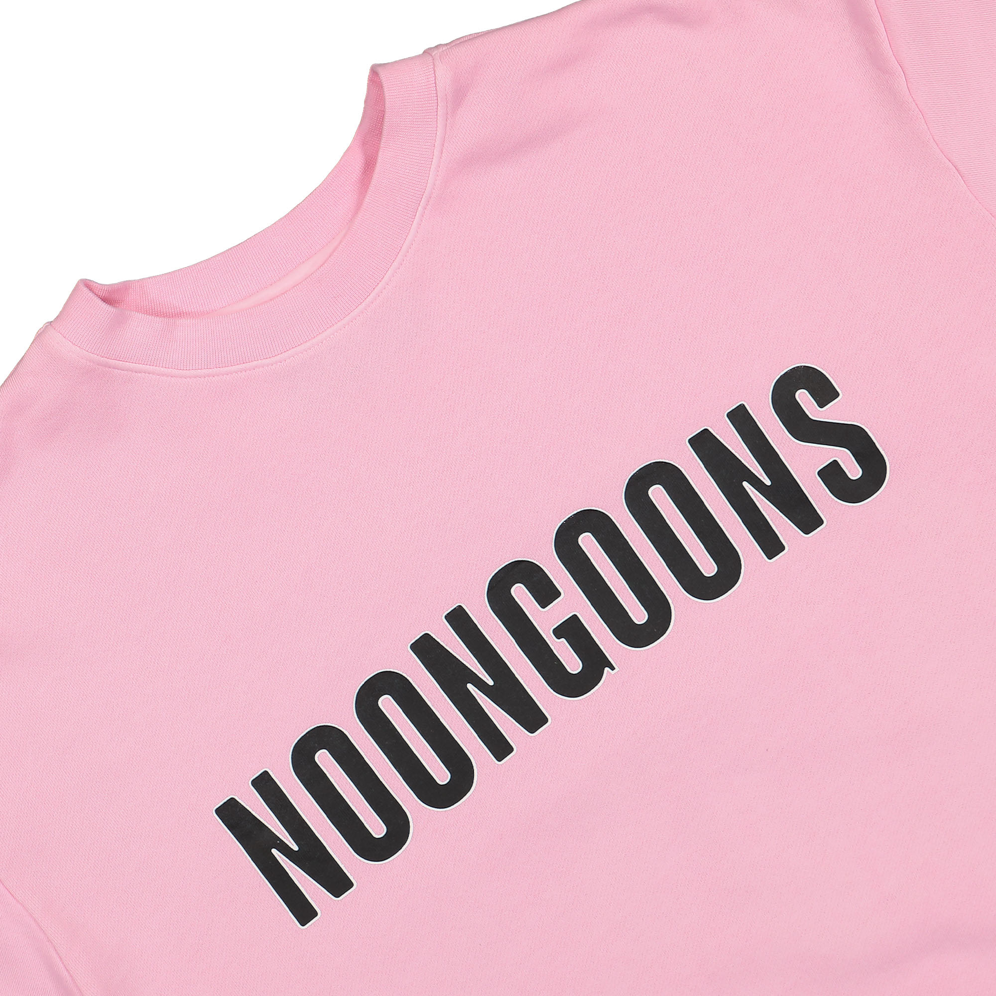 Noon Goons Spellout Sweatshirt Prism Pink Sweatshirts Close-up | Overkill
