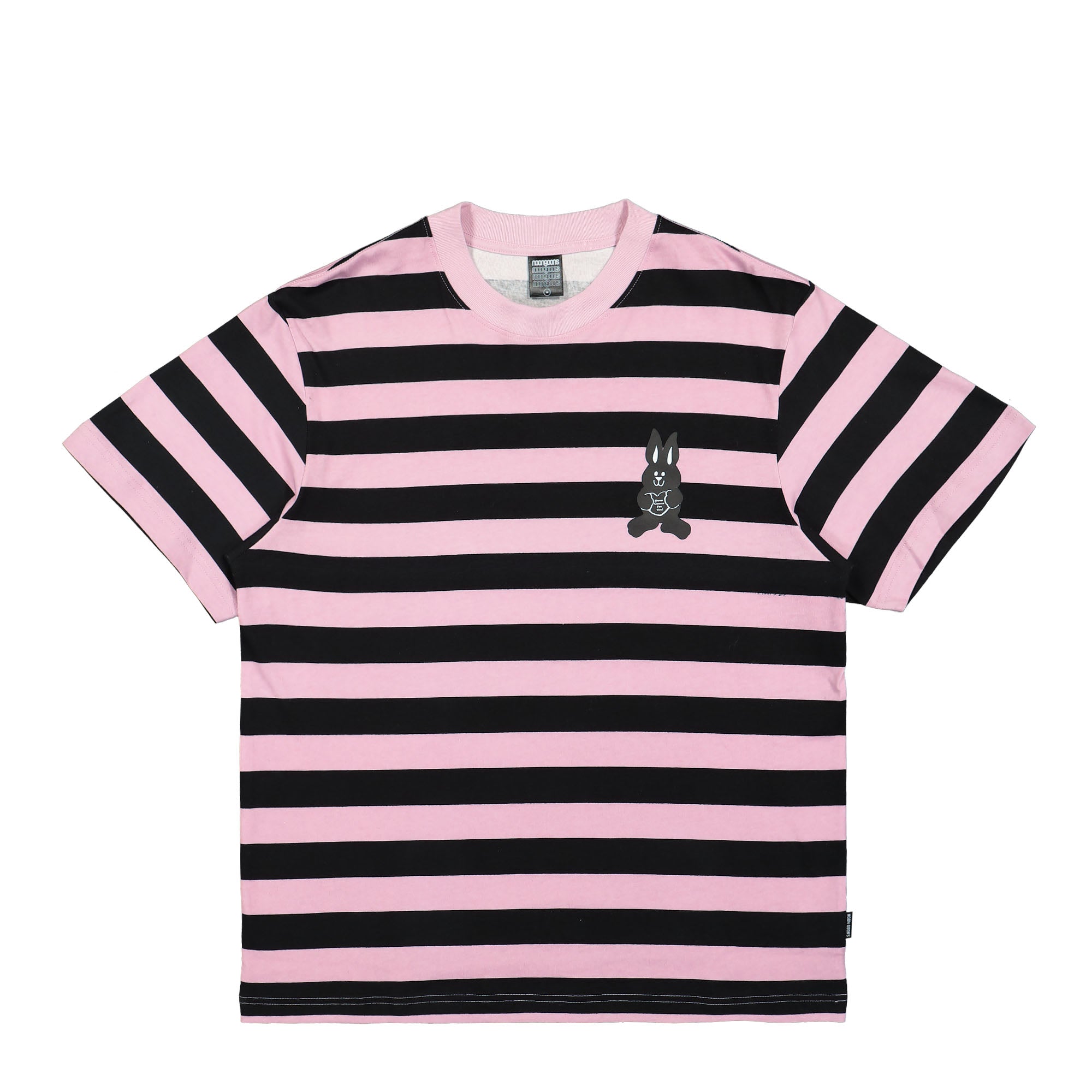 Noon Goons Stoned Stripe T-Shirt Black / Pink T-Shirts NGSS23027 / Black / Pink | Overkill