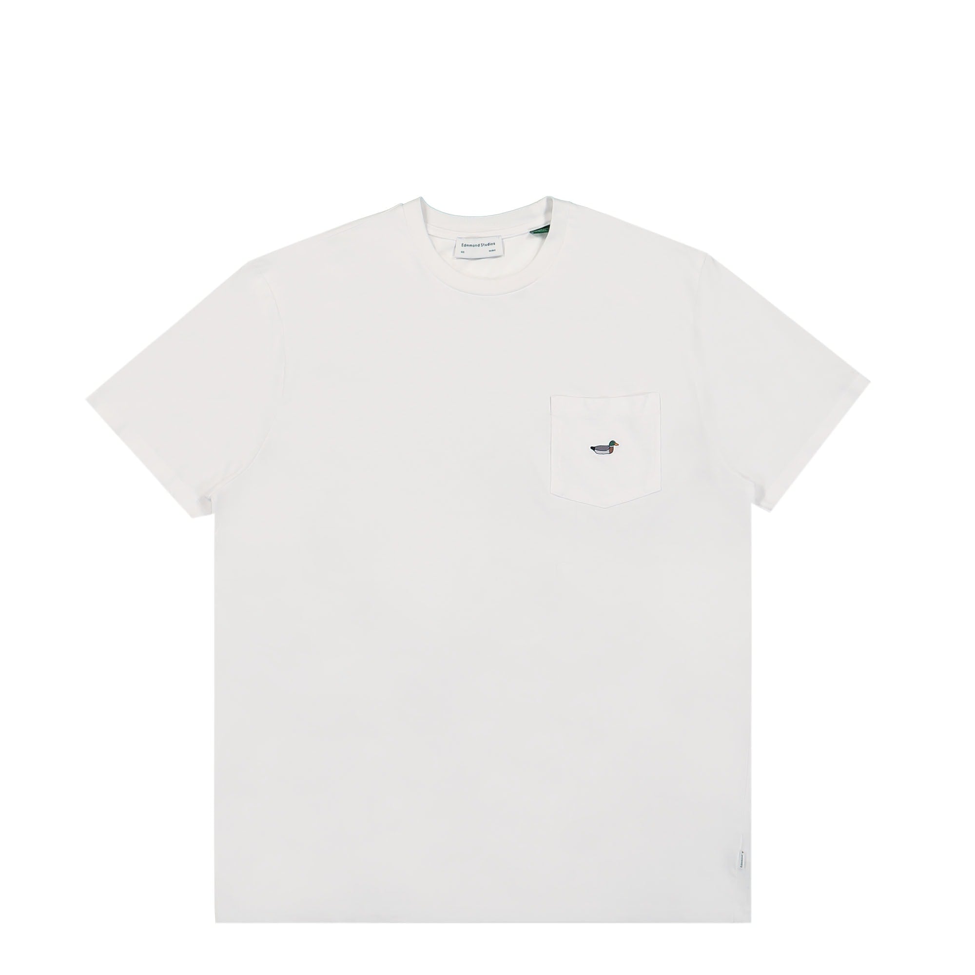 Edmmond Studios Duck Patch T-Shirt White T-Shirts NOS-30-03000 | Overkill