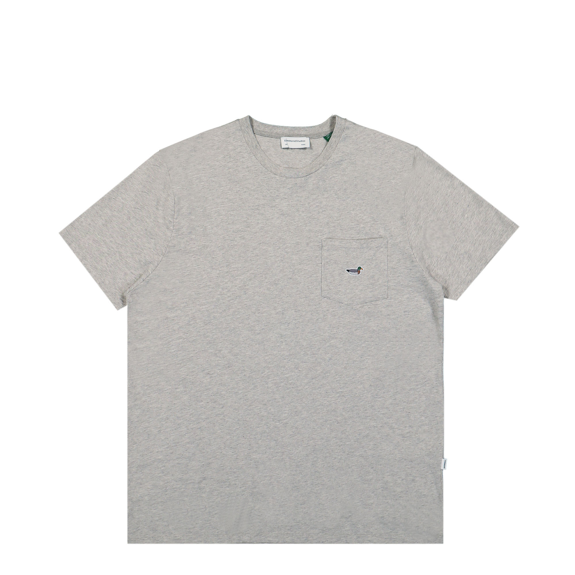 Edmmond Studios Duck Patch T-Shirt Grey Melange T-Shirts NOS-30-03840 | Overkill