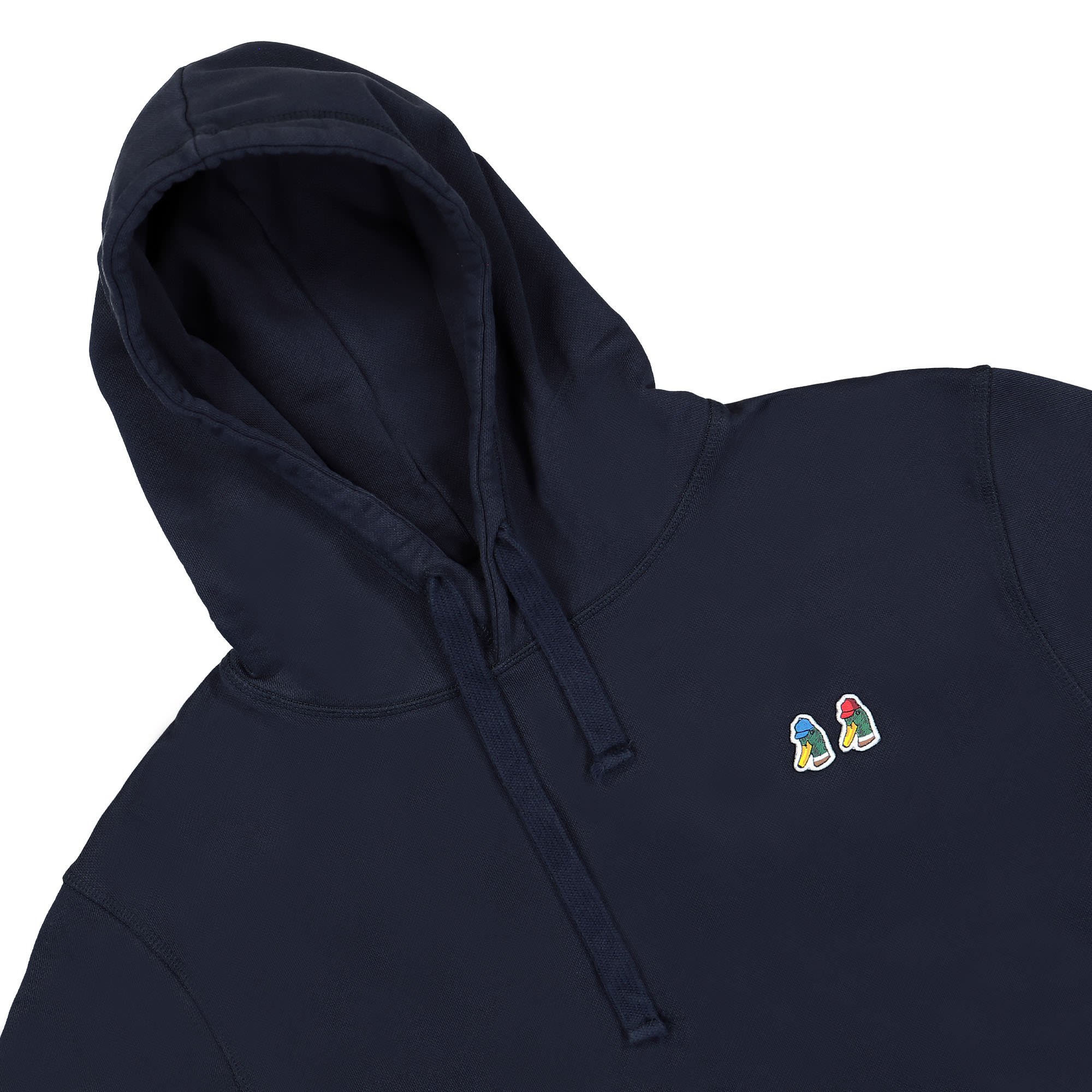 Edmmond Studios Special Duck Head Hoodie Navy Hoodies Close-up | Overkill