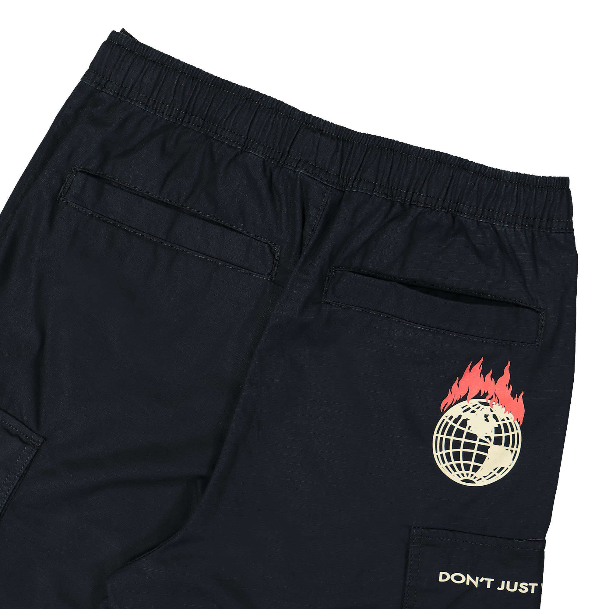 Obey Napapijri x Obey Dont Just Watch It Burn Pant Black Sweat & Track Pants Detail view 1 | Overkill
