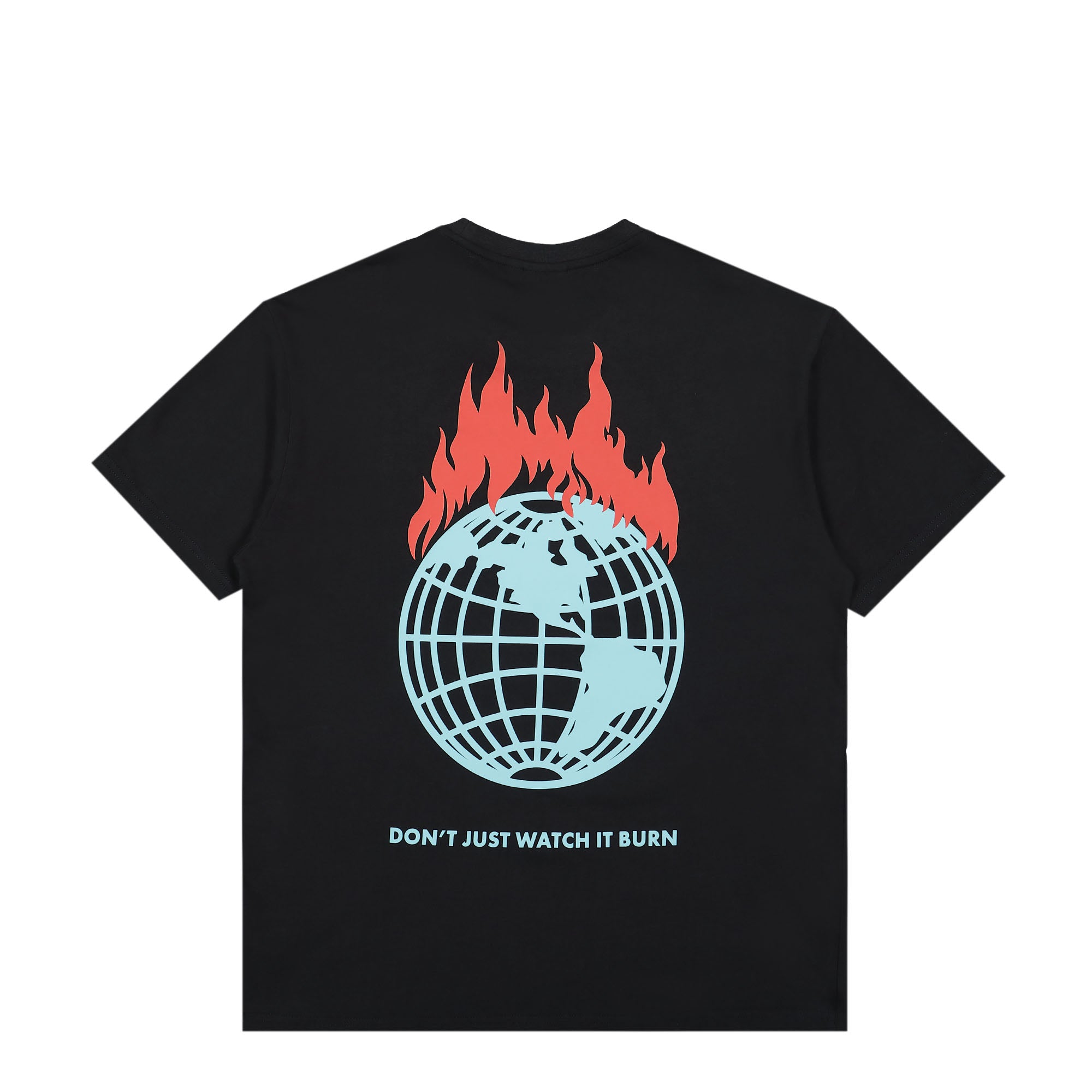 Obey Napapijri x Obey Dont Just Watch It Burn Tee Black T-Shirts Close-up | Overkill