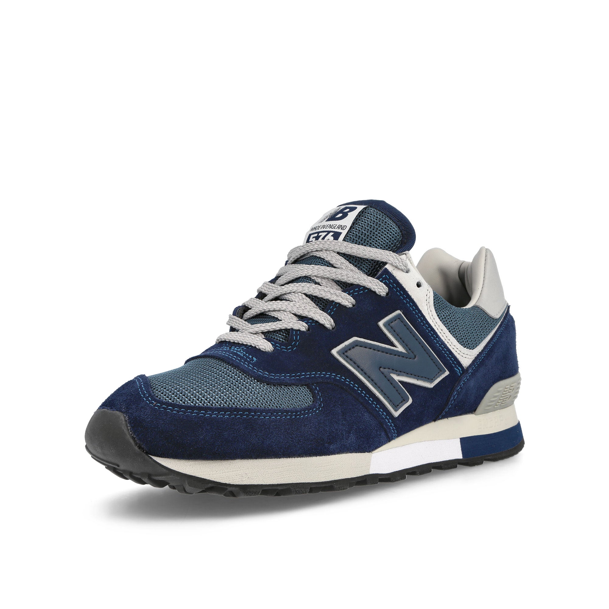 New Balance OU576ANN Navy-Grey Low Top Sneakers Close Up | Overkill