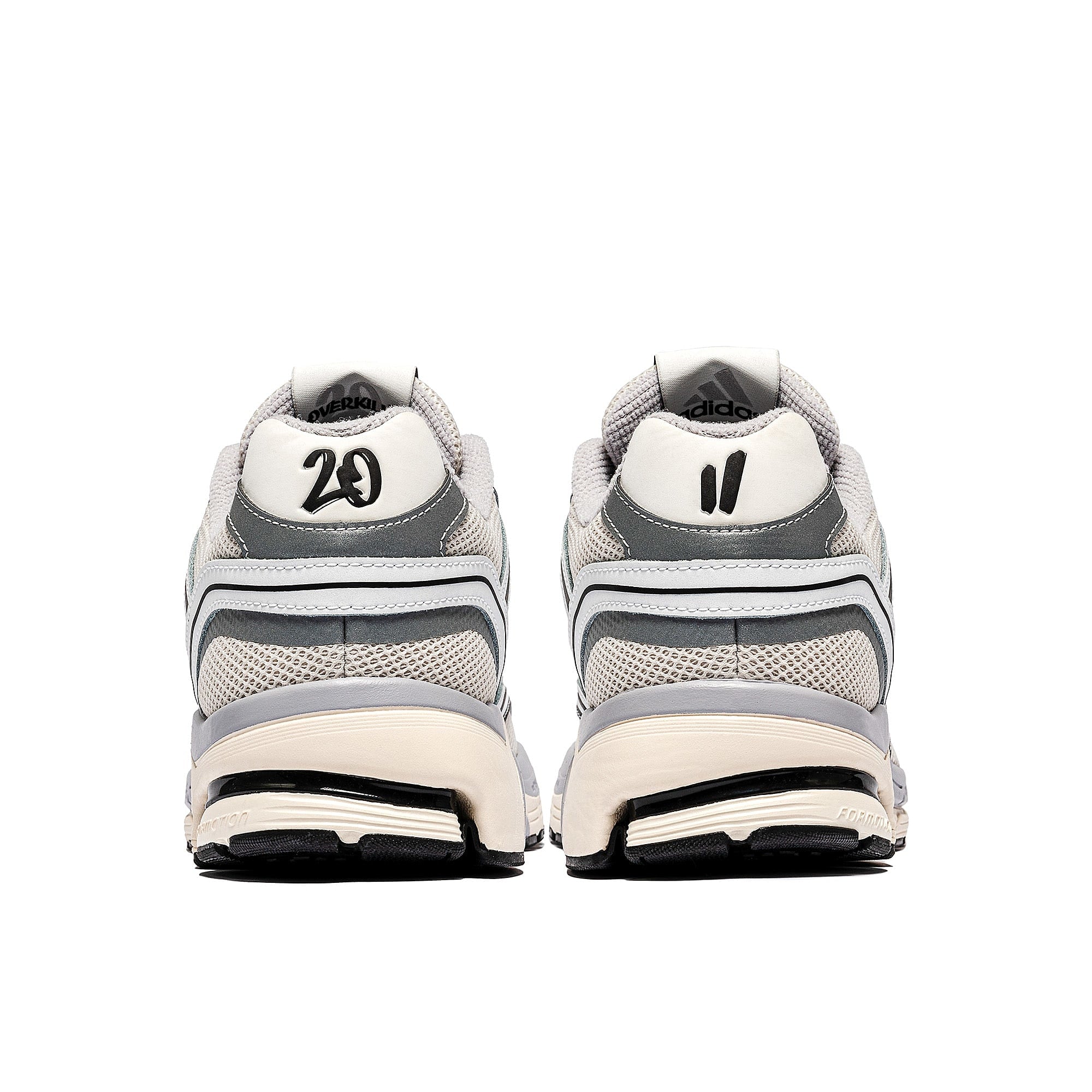 Overkill x adidas Spiritain 2000 Friends & Family Crystal White / Core Black / Footwear White Low Top Sneakers ID3680 Detail View 1 | Overkill