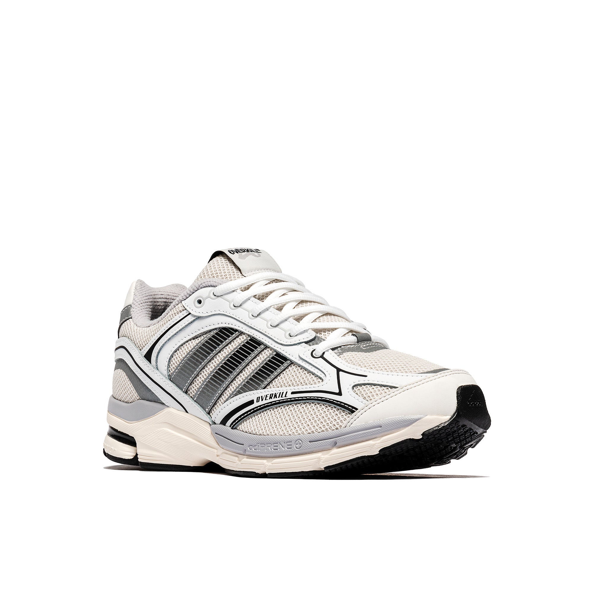 Overkill x adidas Spiritain 2000 Friends & Family Crystal White / Core Black / Footwear White Low Top Sneakers ID3680 Detailfoto | Overkill