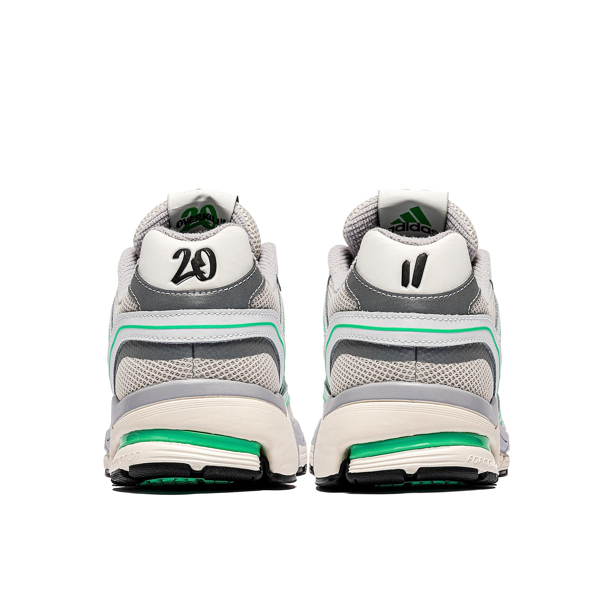 adidas Overkill x adidas Spiritain 2000 Crystal White / Footwear White / Core White Low Top Sneakers Material | Overkill