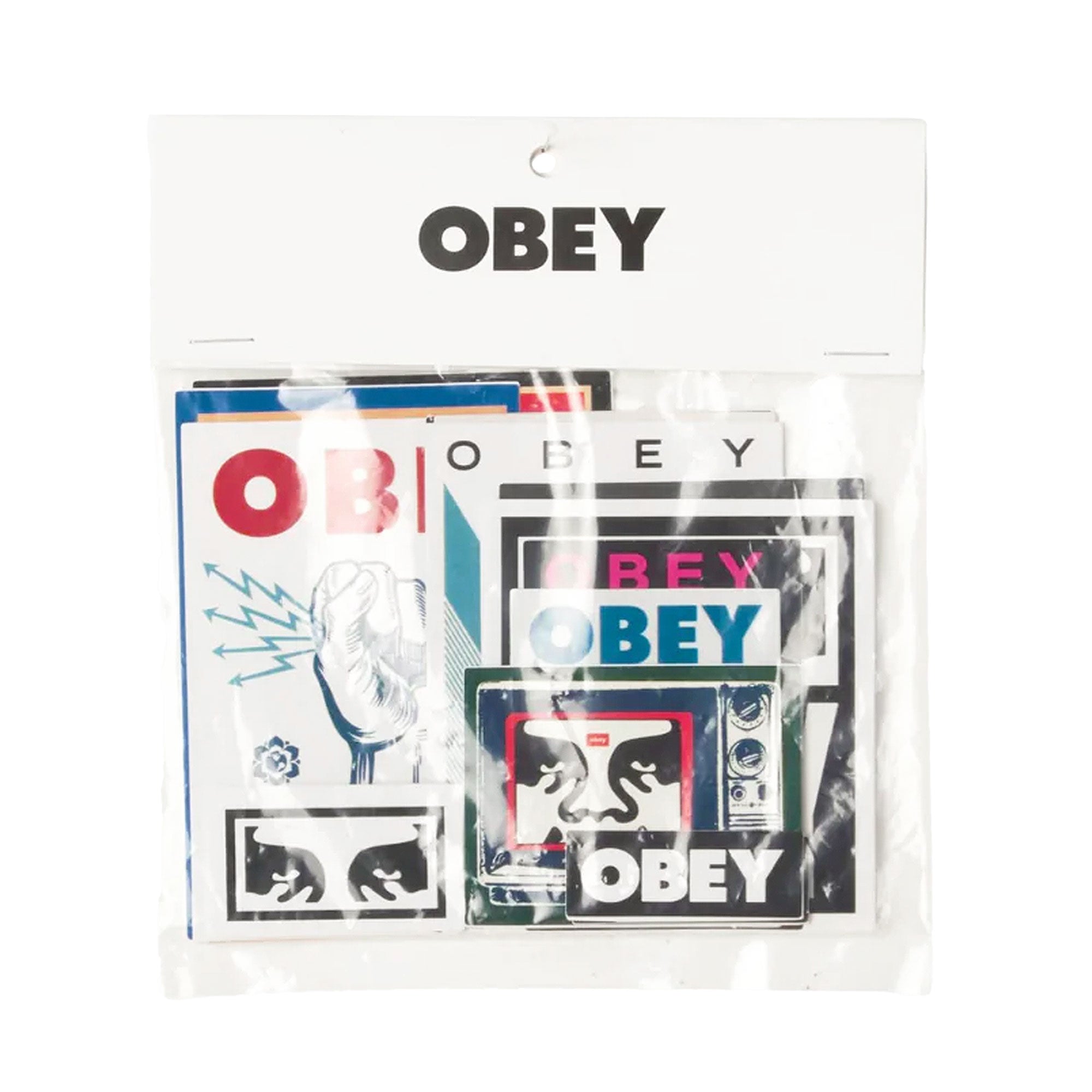 Obey Sticker Pack 7 Assorted Other Prints Material | Overkill