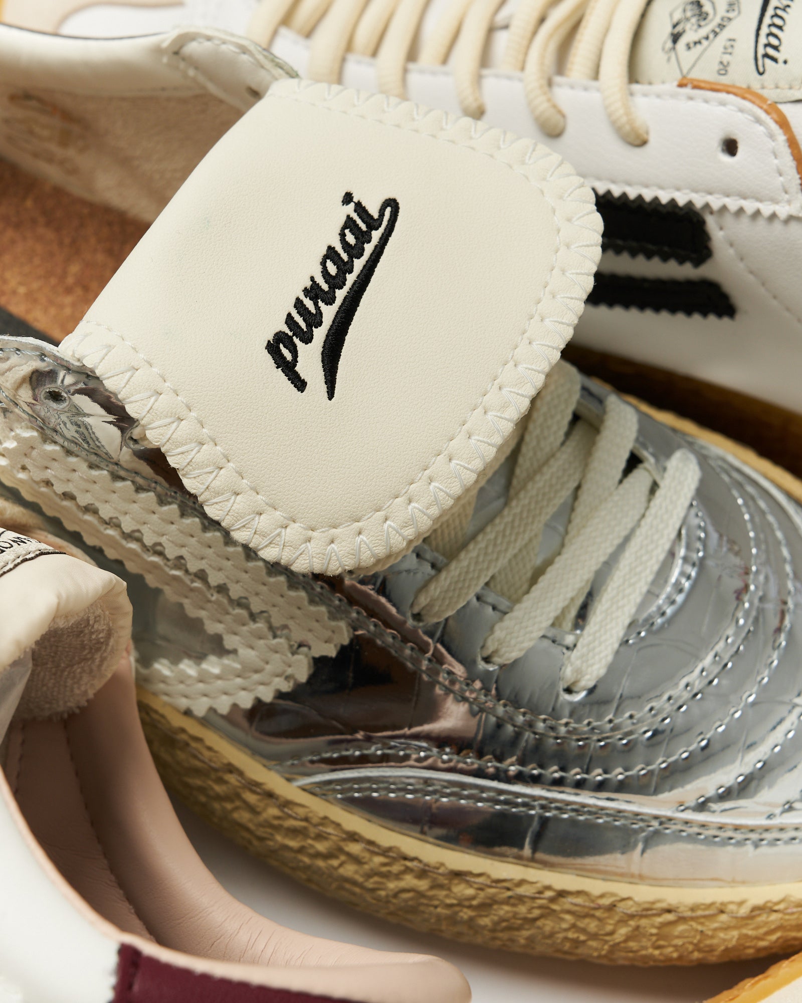 Puraai 4.05 Polly Tab Tongue Animalie Cocco Low Top Sneakers Material | Overkill