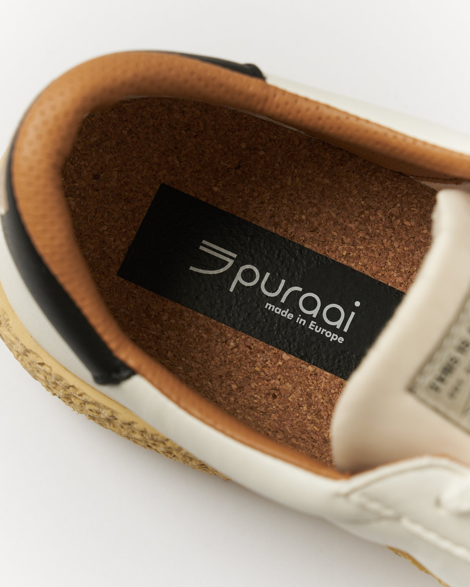 Puraai 1.01 Classic Soft Vegan Leather Pitch Low Top Sneakers Close Up | Overkill