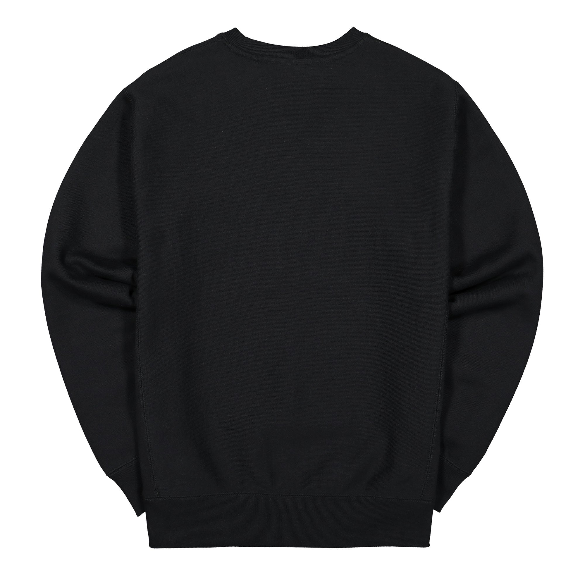 Pleasures Balance Embroidered Premium Crewneck Black Sweatshirts Material | Overkill