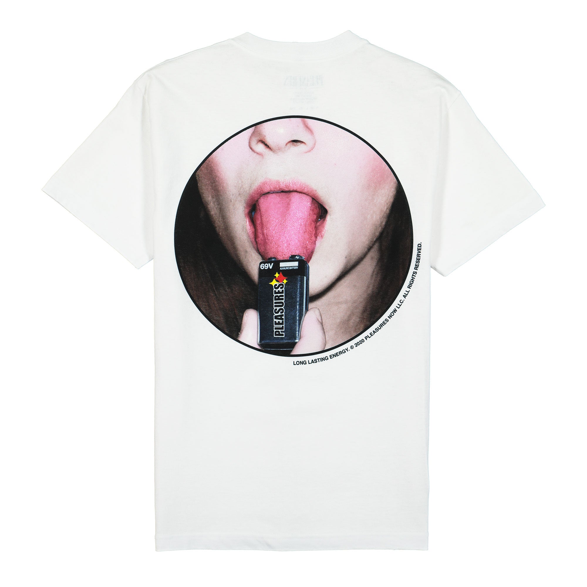 Pleasures Charge T-Shirt White T-Shirts Material | Overkill