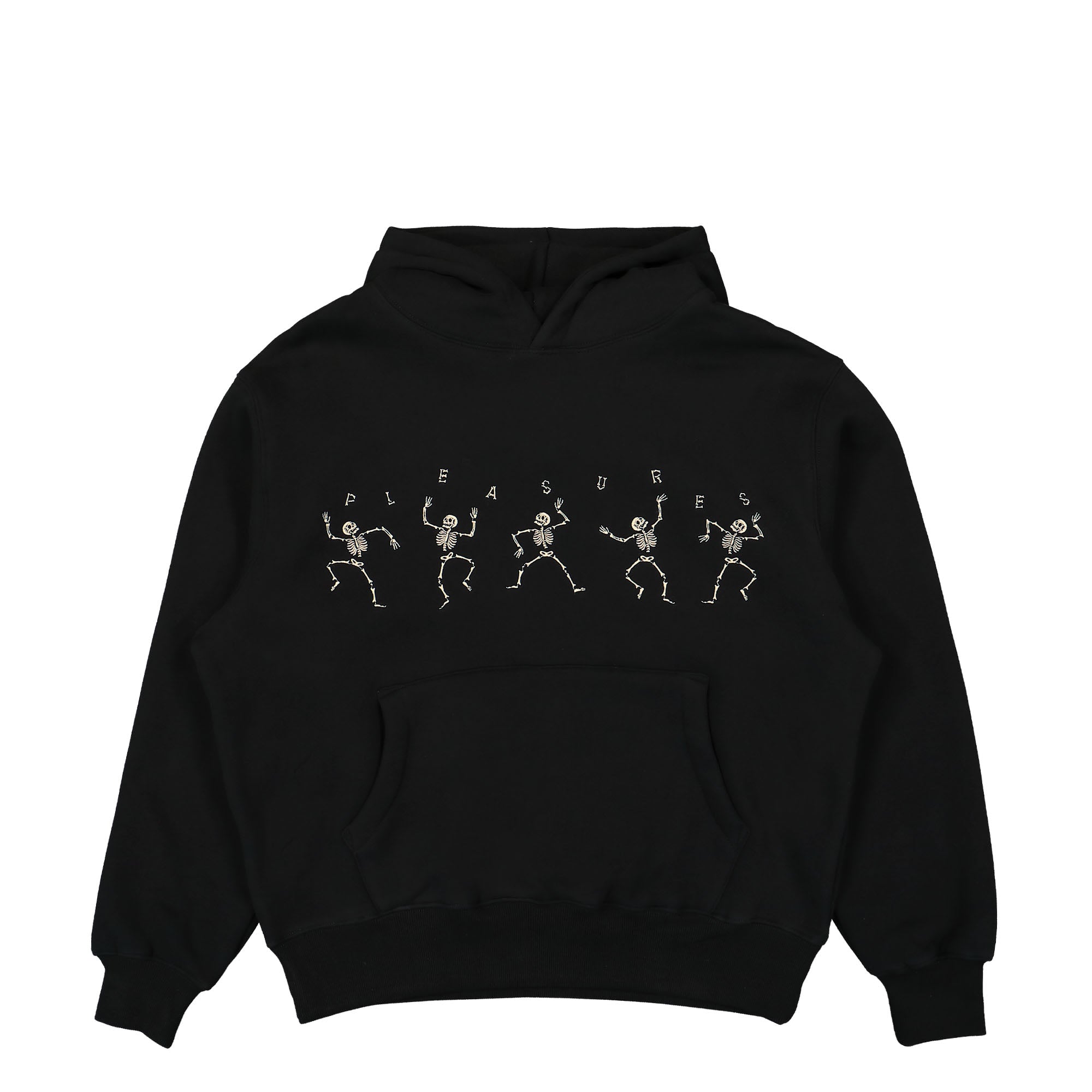 Pleasures Bone Hoodie Black Hoodies P23F020-Black | Overkill