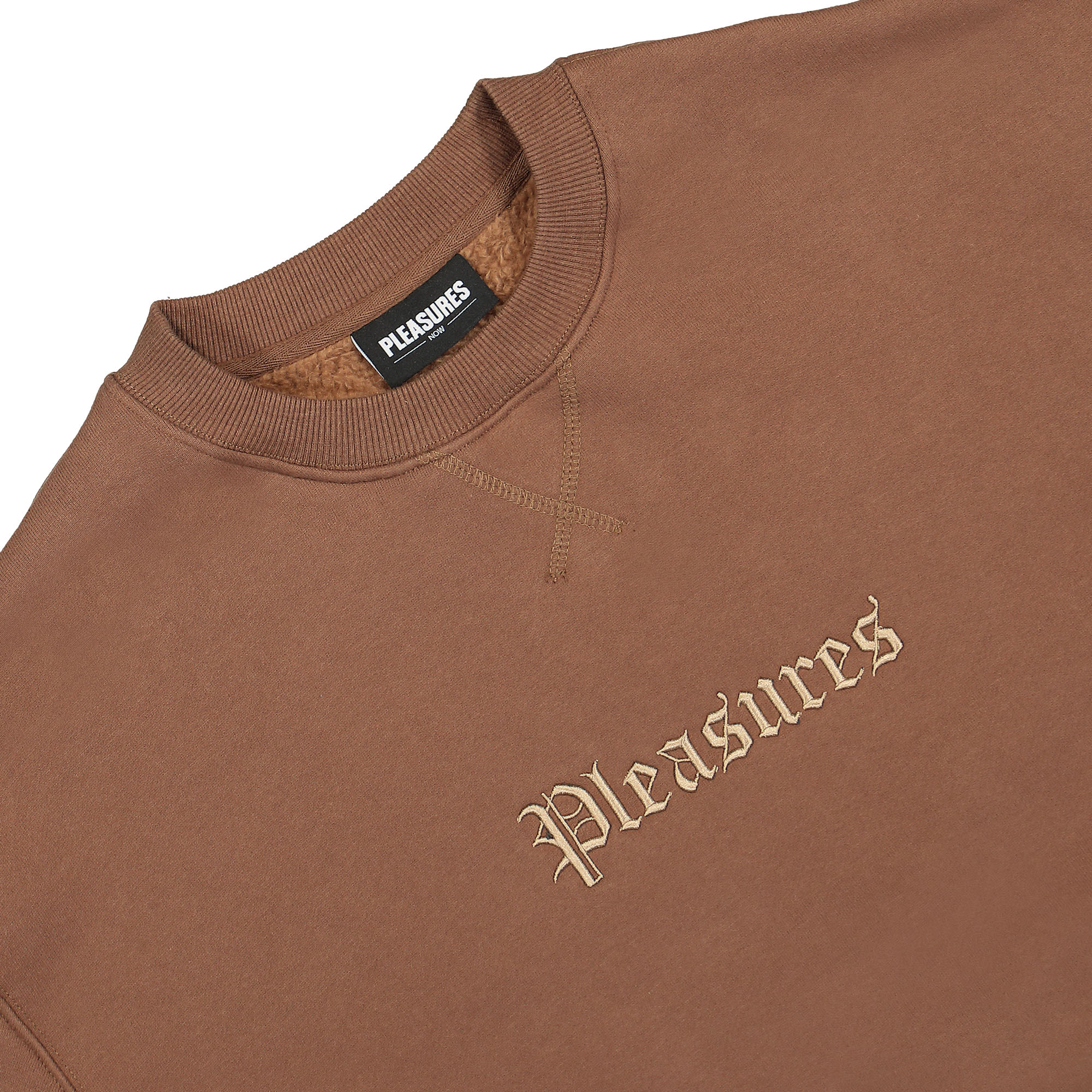 Pleasures Recipe Crewneck Brown Sweatshirts Material | Overkill