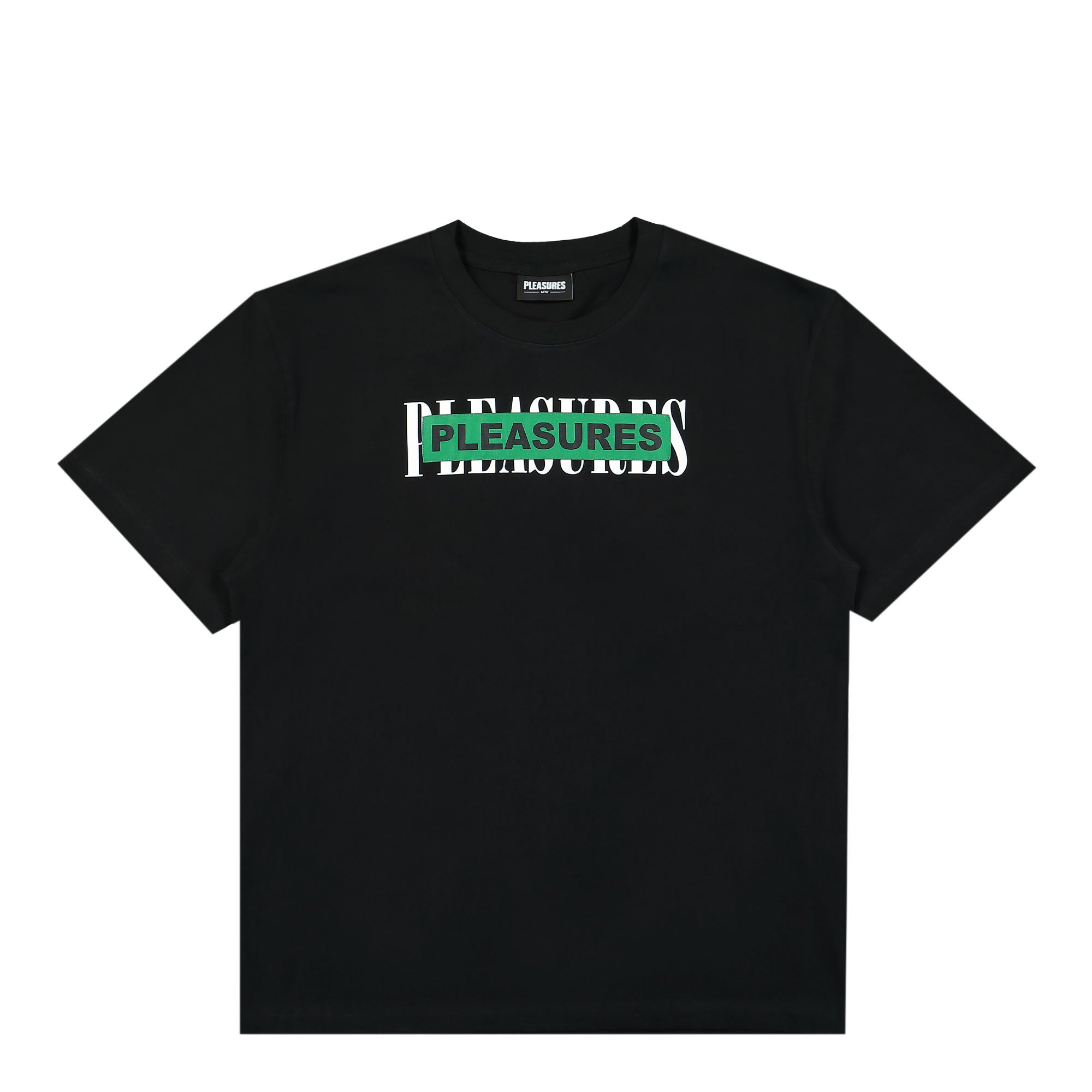 Pleasures Doubles Heavyweight Shirt Black T-Shirts P23F030-Black | Overkill