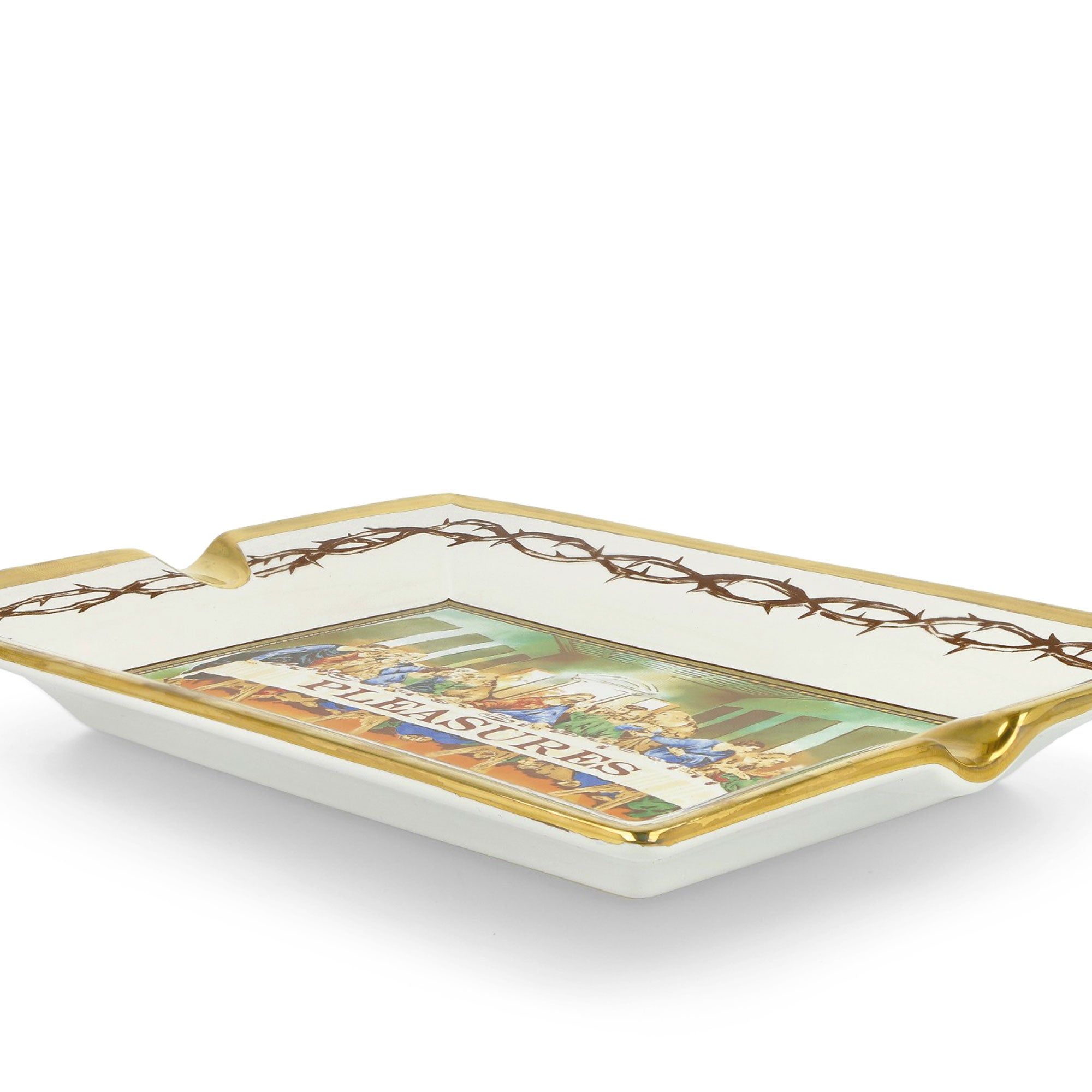 Pleasures Supper Ceramic Tray White Trays Detail view 1 | Overkill