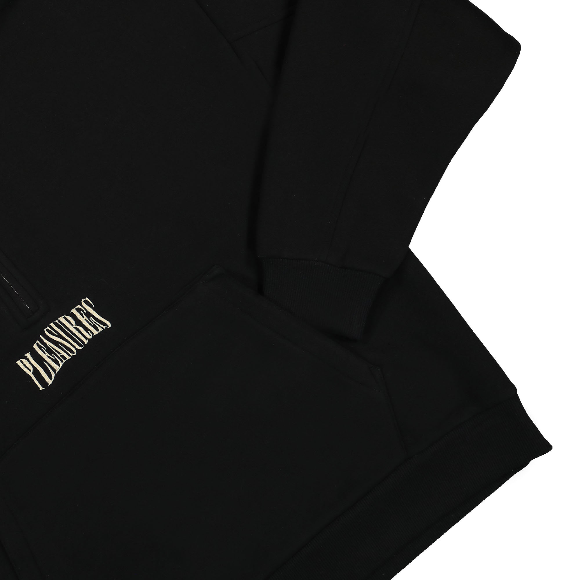 Pleasures Karat Quarter Zip Fleece Sweater Black Sweatshirts Detailfoto | Overkill