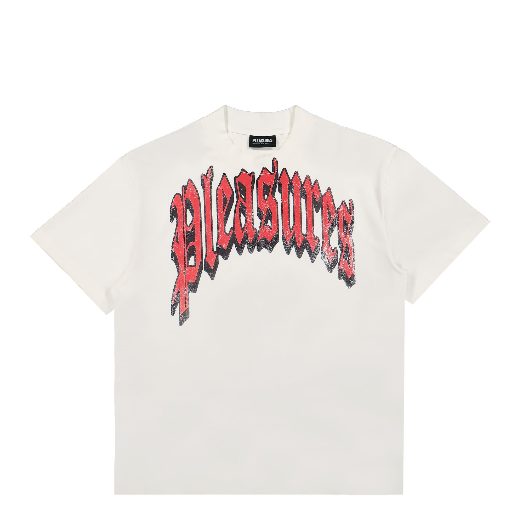 Pleasures Twitch Heavyweight Shirt White T-Shirts P23SP028-White | Overkill