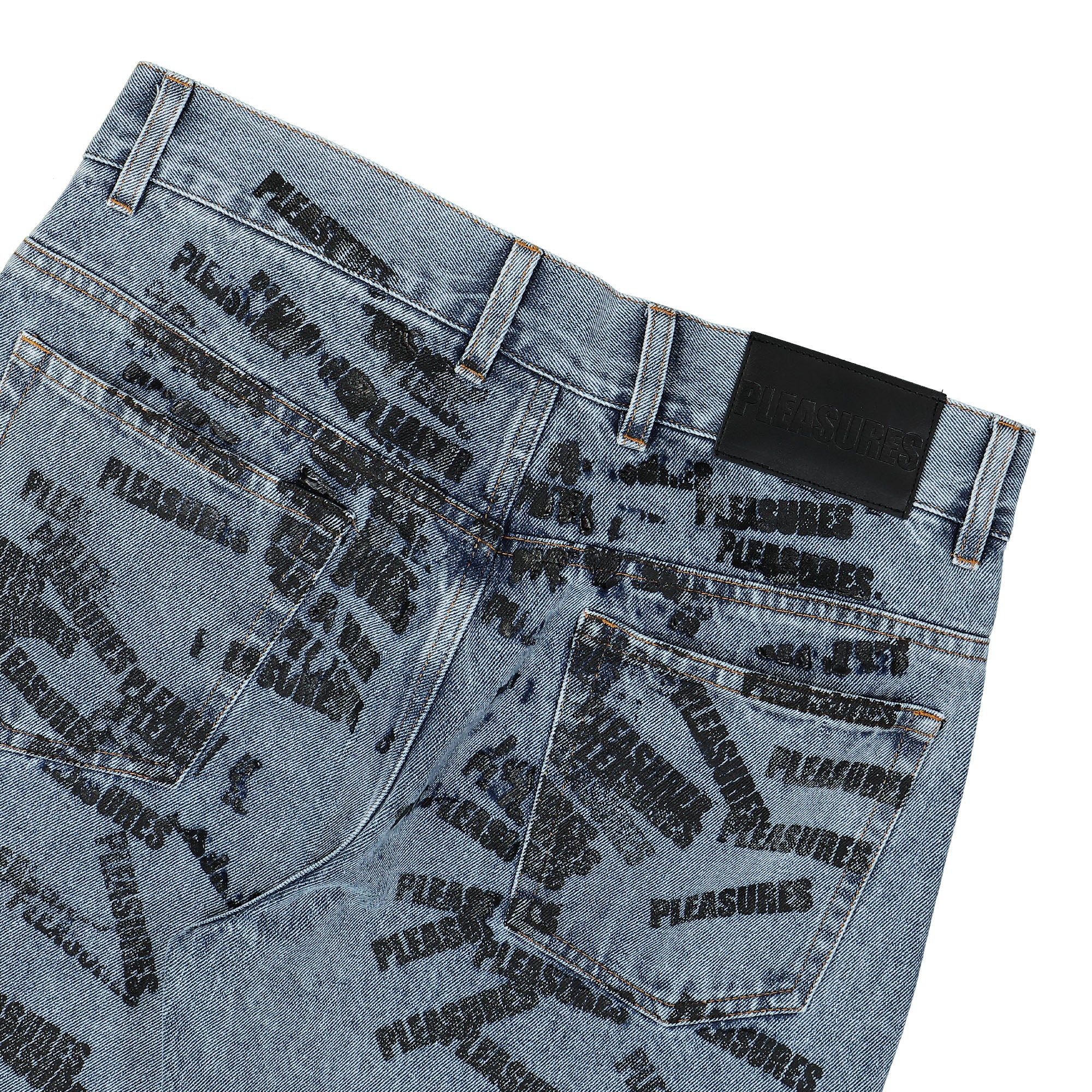 Pleasures Plop 5 Pocket Denim Blue Jeans Detail view 2 | Overkill