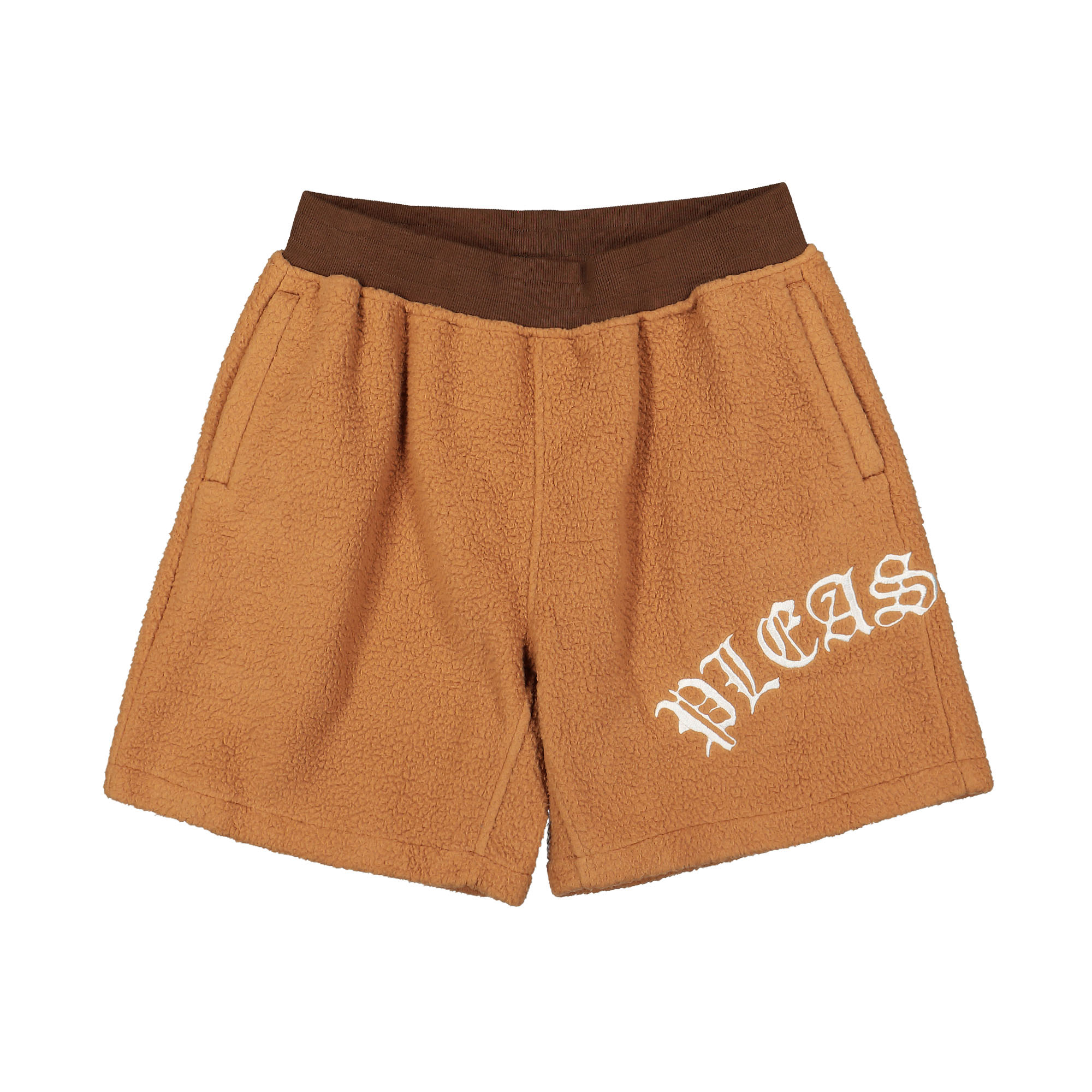 Pleasures Mars Sherpa Shorts Brown Shorts P23SP043-Brown | Overkill