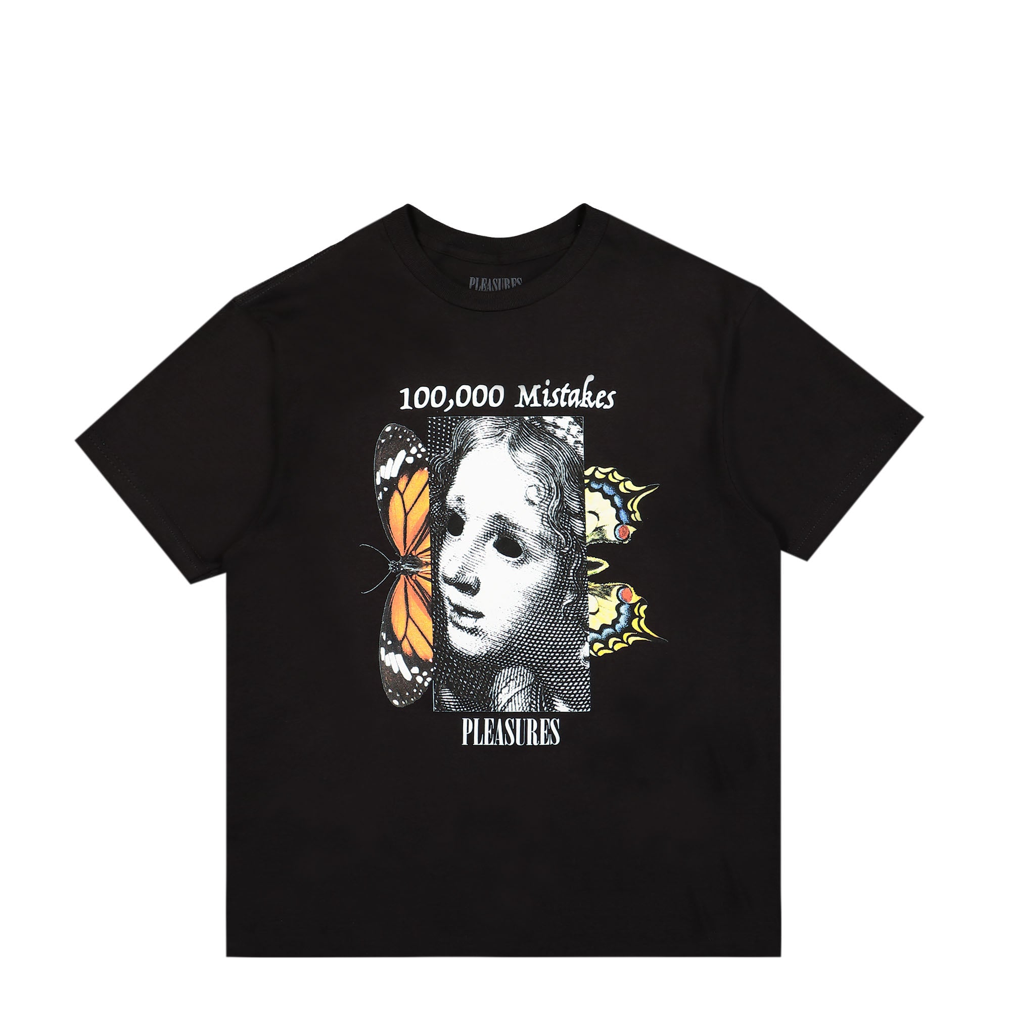 Pleasures Mistakes T-Shirt Black T-Shirts P23SP057-Black | Overkill