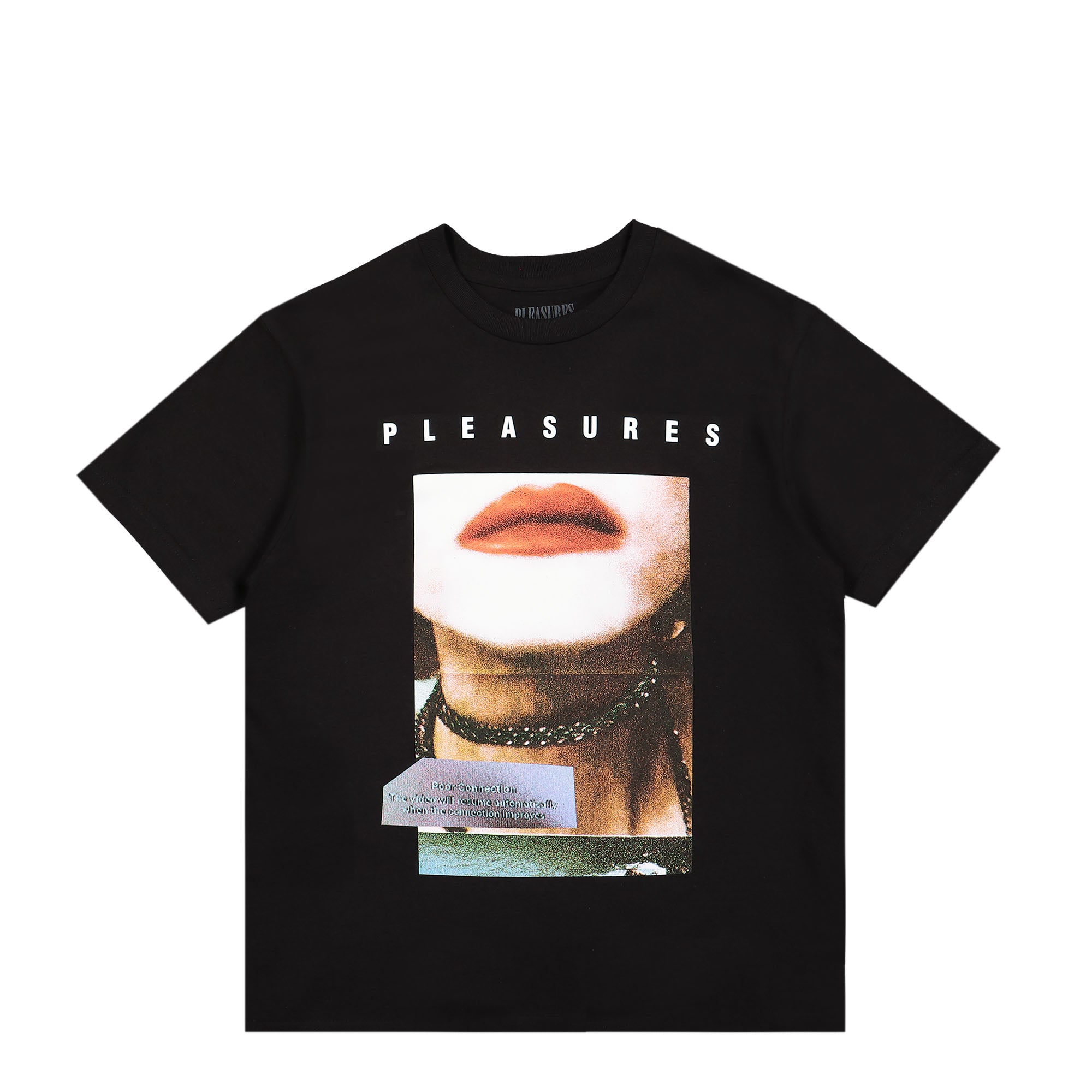 Pleasures Poor Connection T-Shirt Black T-Shirts P23SP058-Black | Overkill