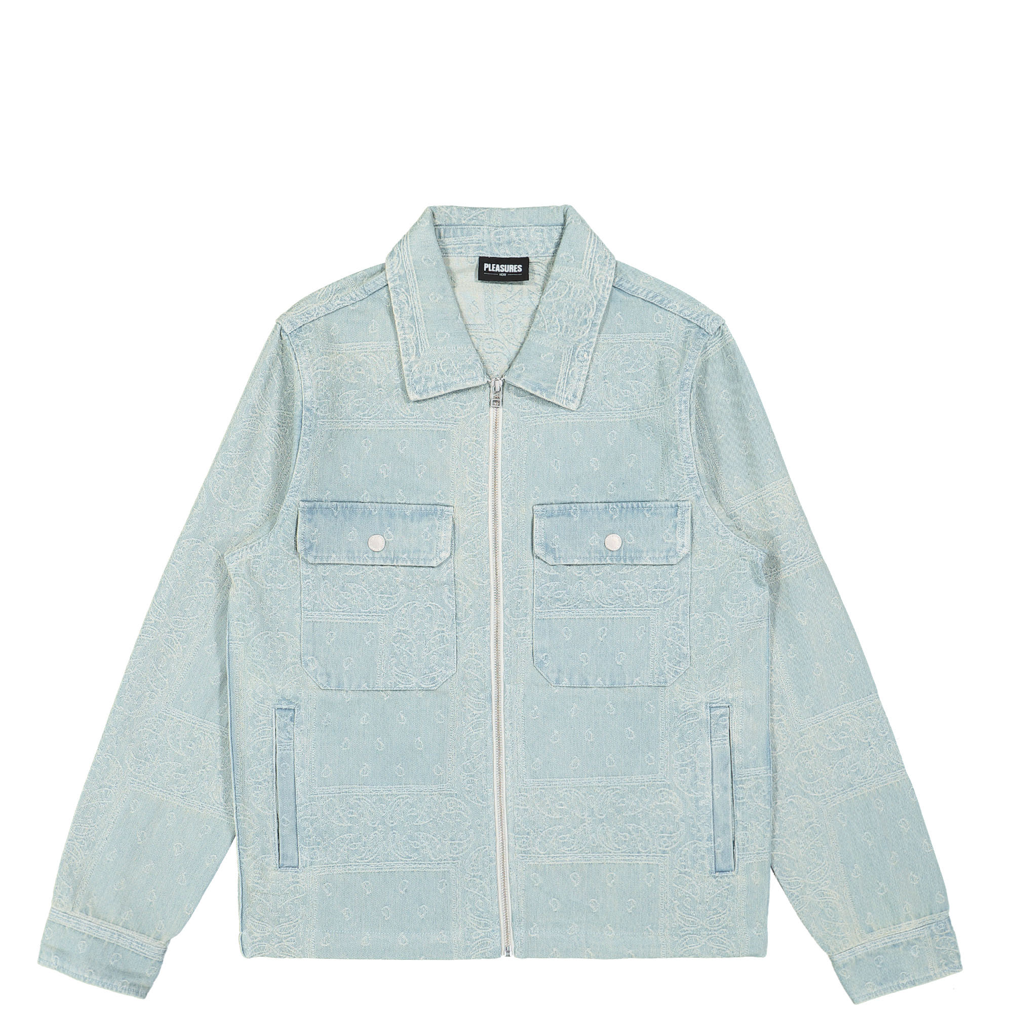Pleasures Merit Denim Work Jacket Blue Jackets P23SU001 | Overkill