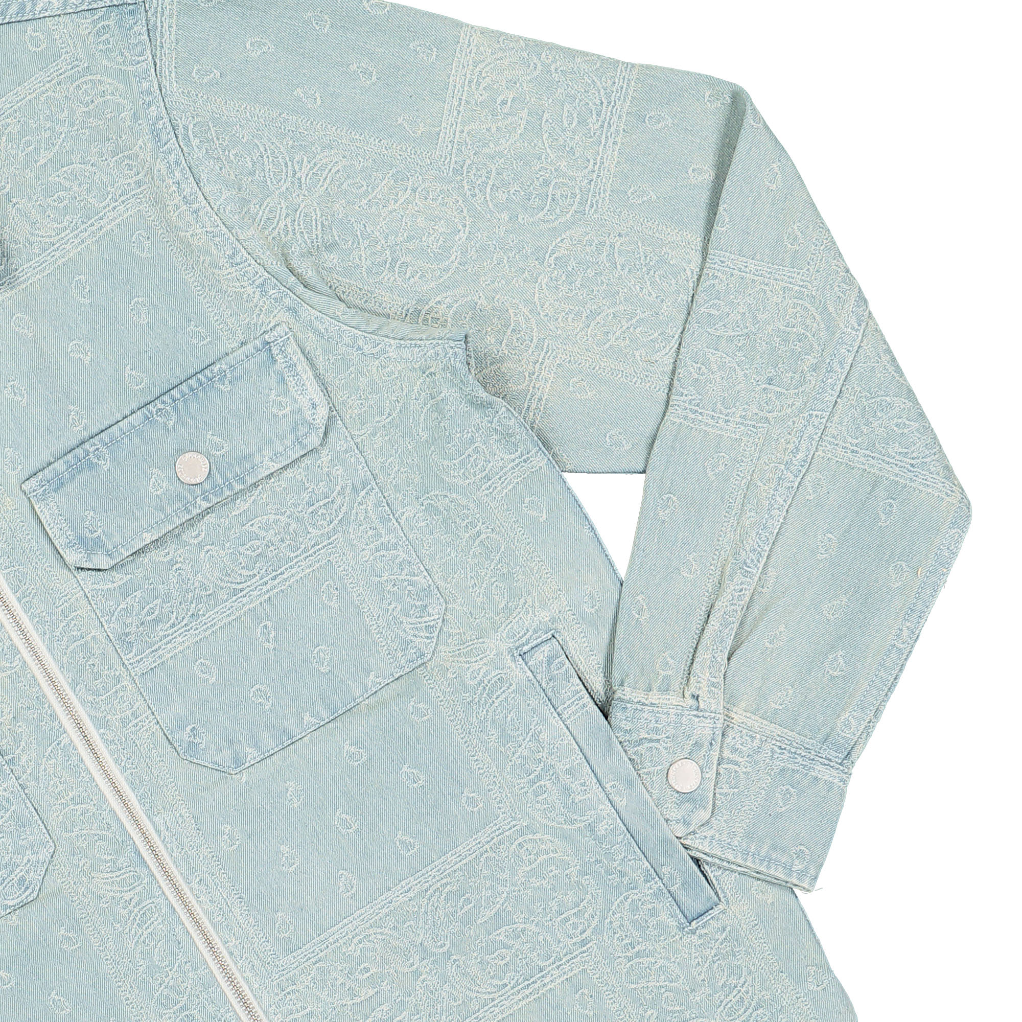 Pleasures Merit Denim Work Jacket Blue Jackets Detailfoto | Overkill