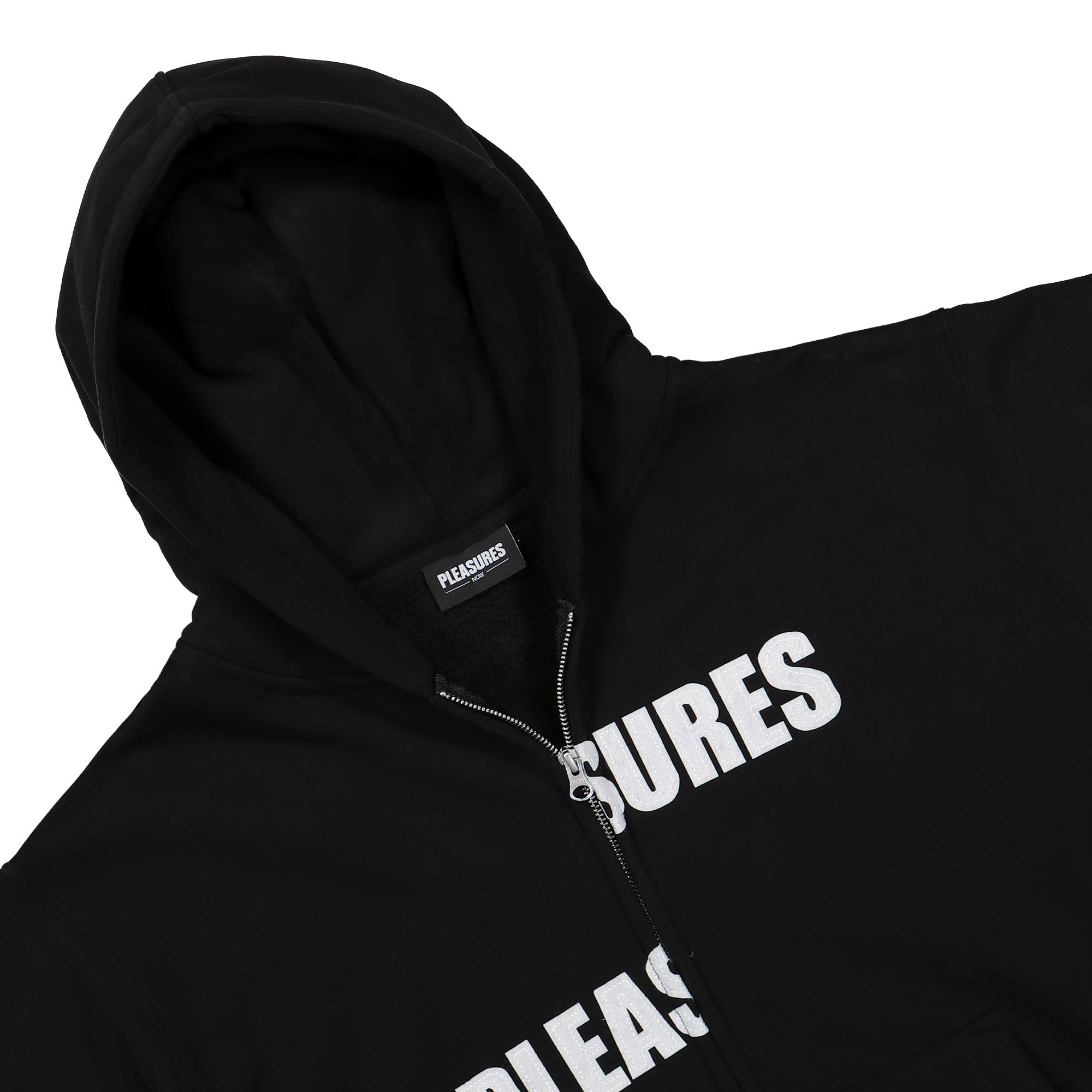 Pleasures Evolution Zip Up Hoodie Black Hoodies Material | Overkill